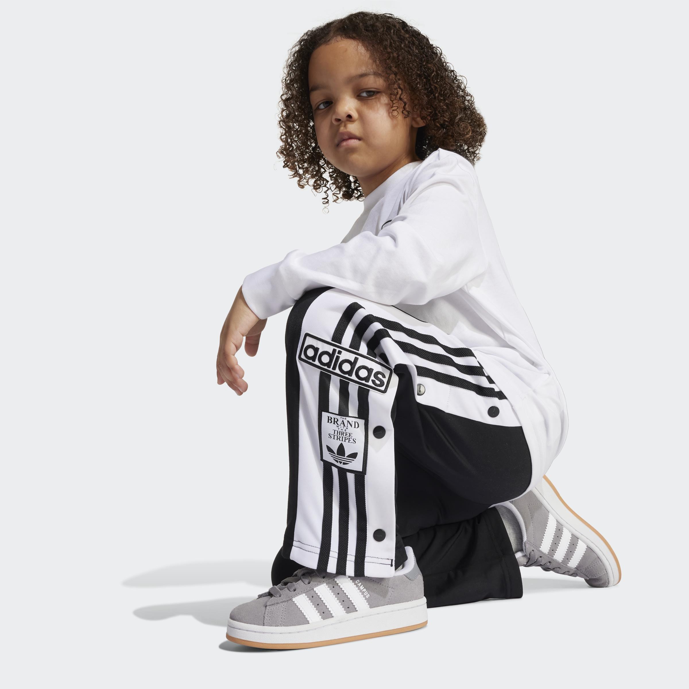Kids Unisex Adibreak Long Sleeve Tee Set, Black, A901_ONE, large image number 2