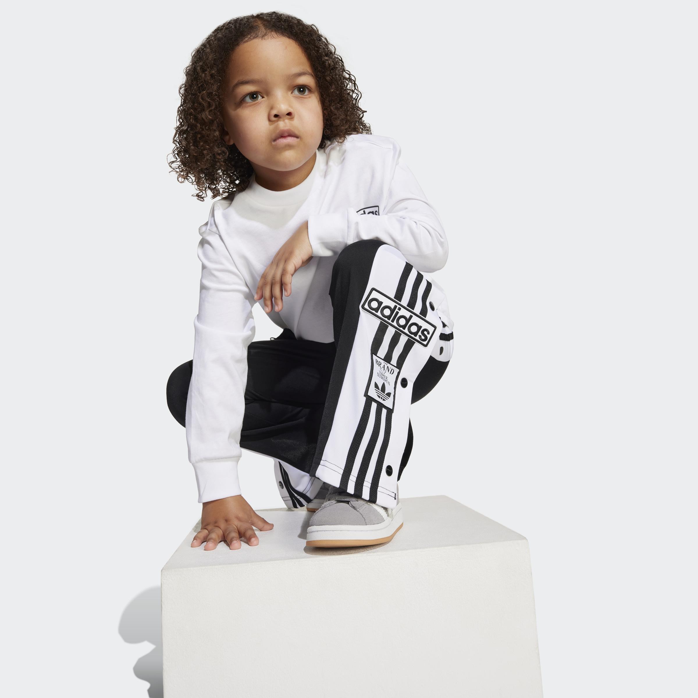 Kids Unisex Adibreak Long Sleeve Tee Set, Black, A901_ONE, large image number 5