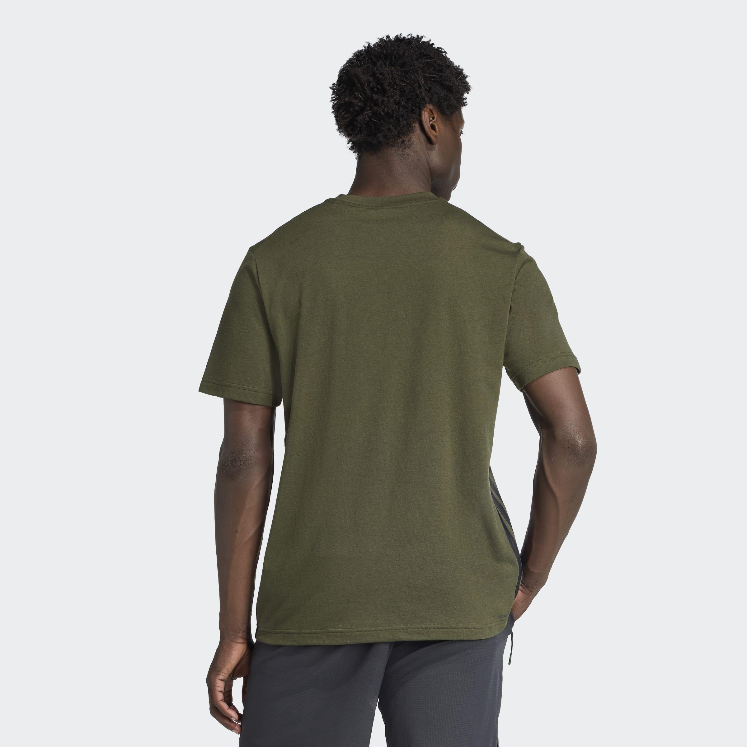 Train Essentials Training Feelready 3-Stripes T-Shirt, Green