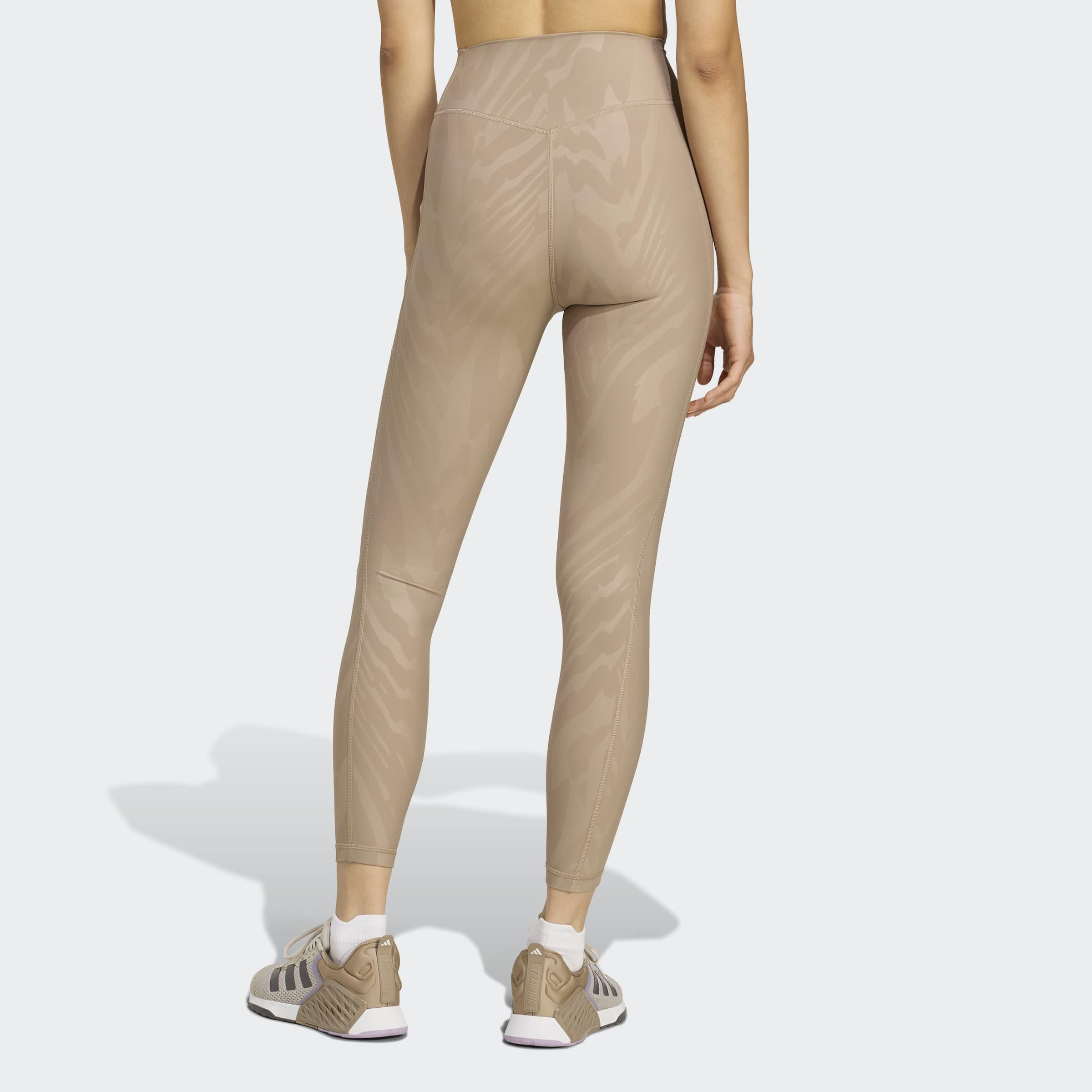 Optime Aop Full-Length Legging, Brown