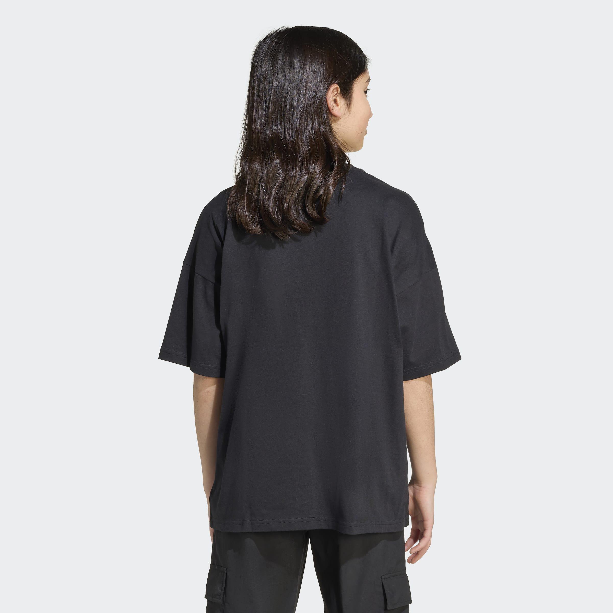 Kids Unisex Flames T-Shirt, Black, A901_ONE, large image number 2