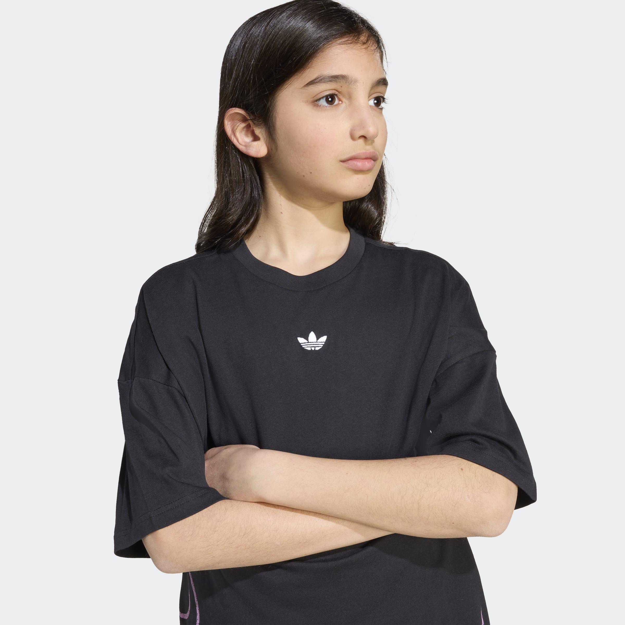 Kids Unisex Flames T-Shirt, Black, A901_ONE, large image number 3