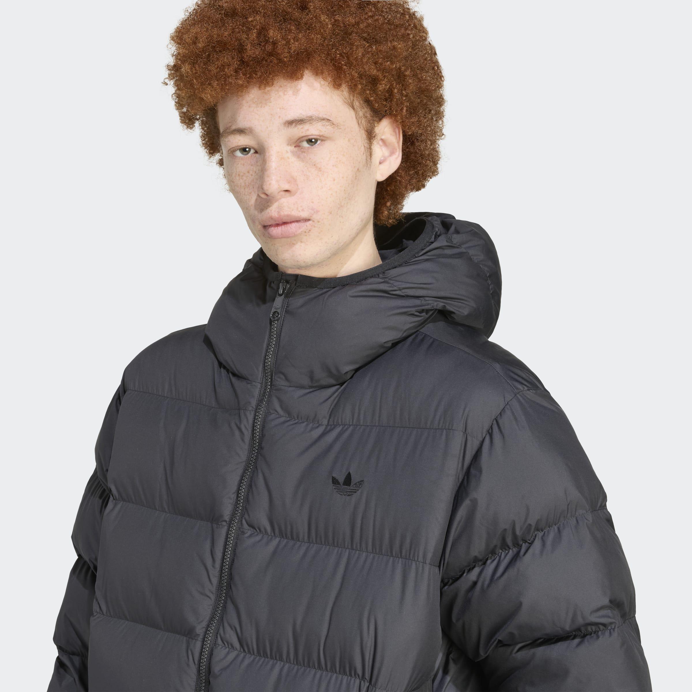 Tonal Hooded Puffer Jacket, Black, A901_ONE, large image number 2