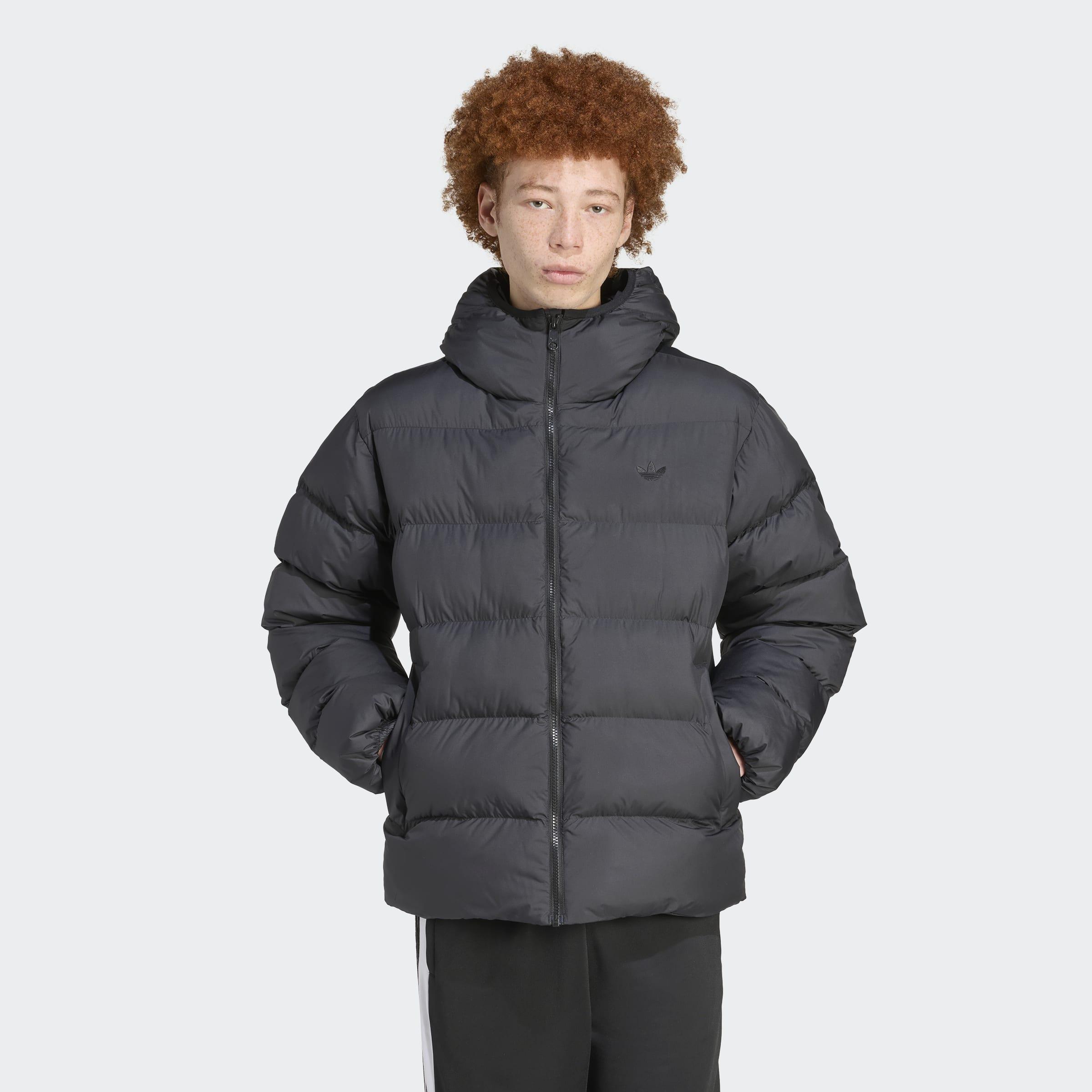 Tonal Hooded Puffer Jacket, Black, A901_ONE, large image number 4