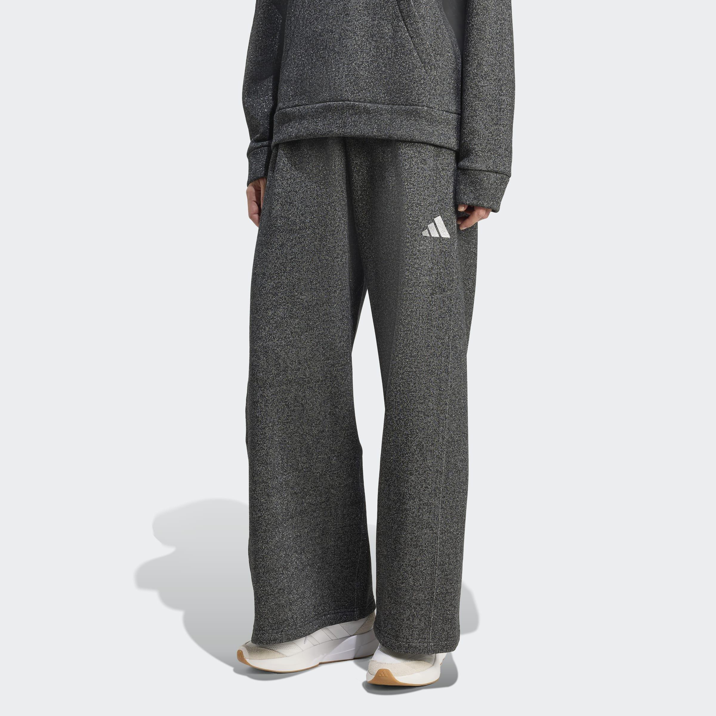 All SZN Holiday Glitter Fleece Loose Joggers, Black, A901_ONE, large image number 4