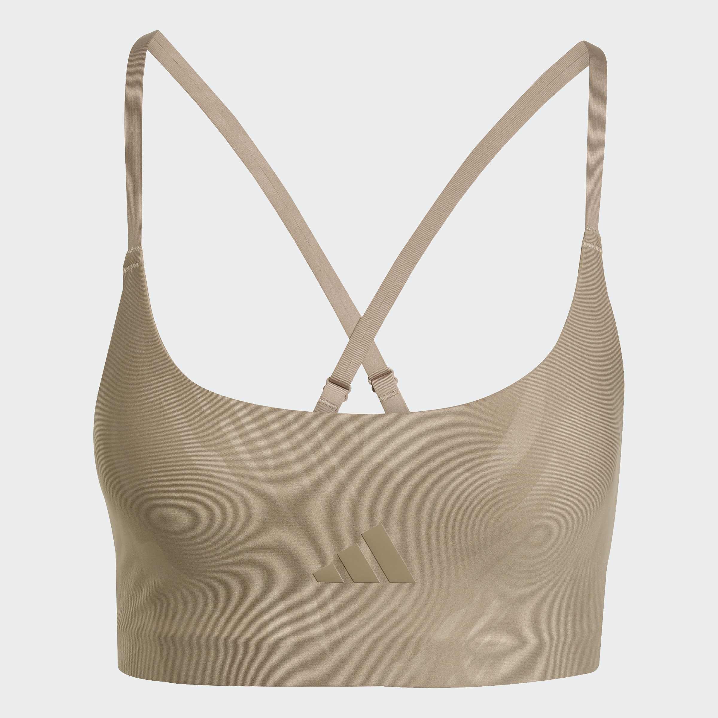 Powerimpact Light-Support Aop Bra, Brown, A901_ONE, large image number 0