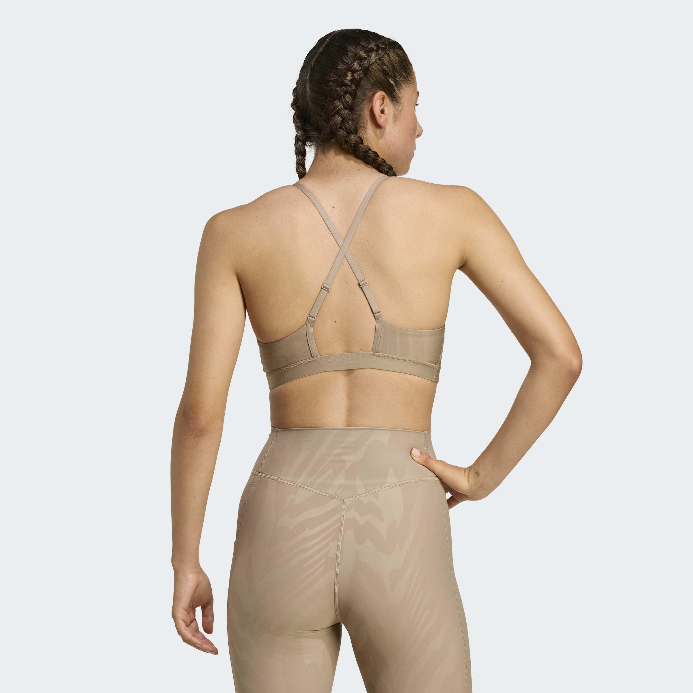 Powerimpact Light-Support Aop Bra, Brown, A901_ONE, large image number 1