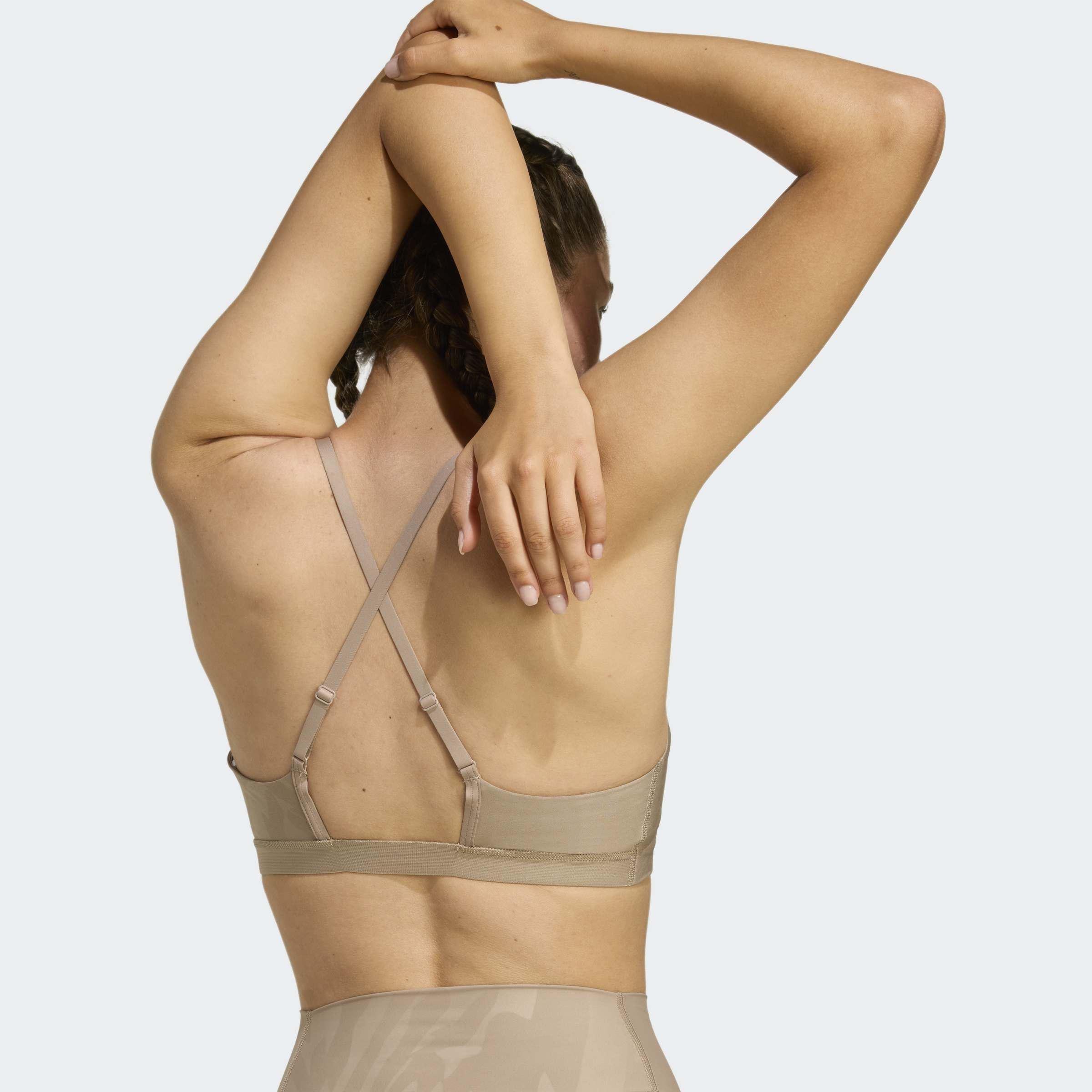 Powerimpact Light-Support Aop Bra, Brown, A901_ONE, large image number 4