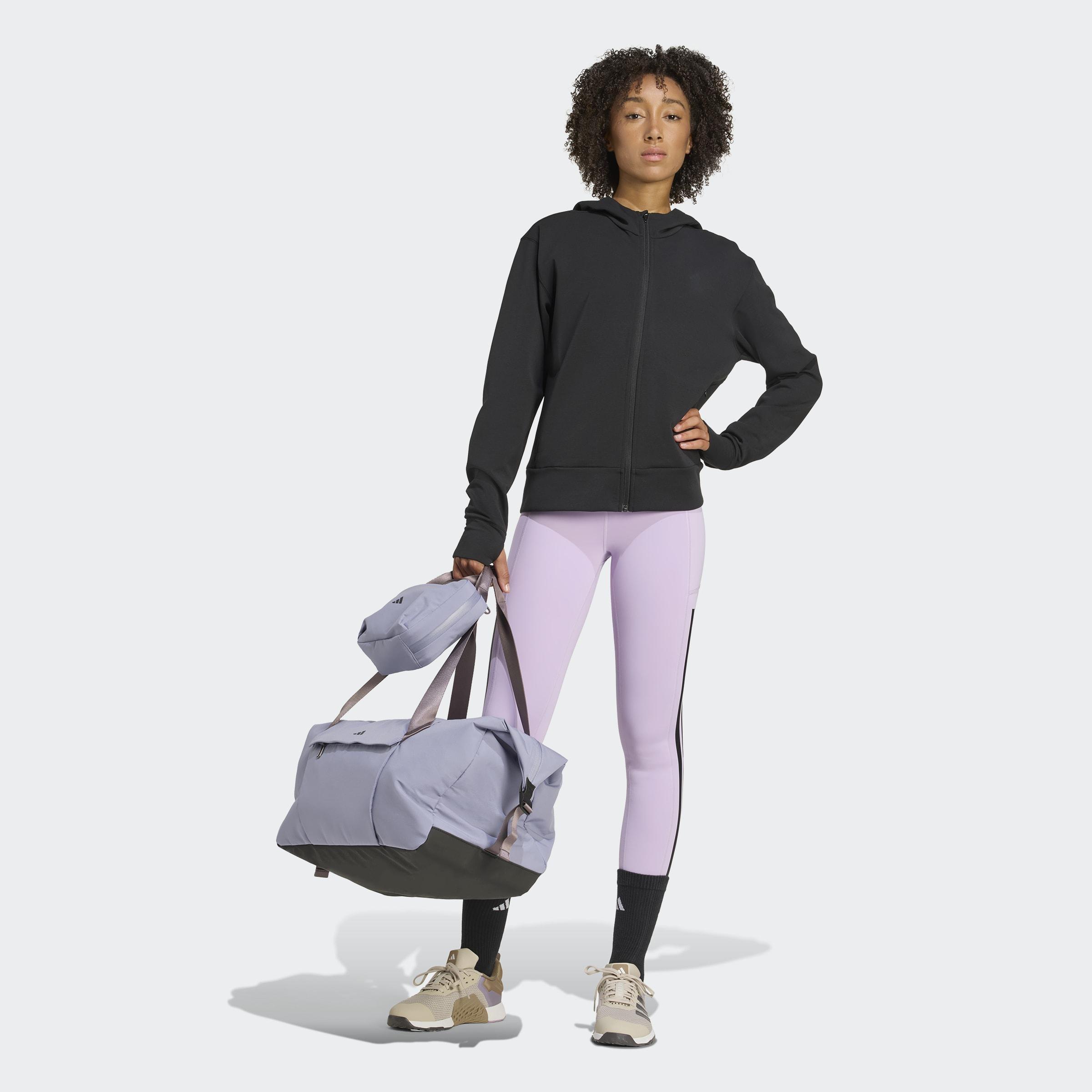 Optime 3-Stripes Full Length Leggings, Purple, A901_ONE, large image number 5