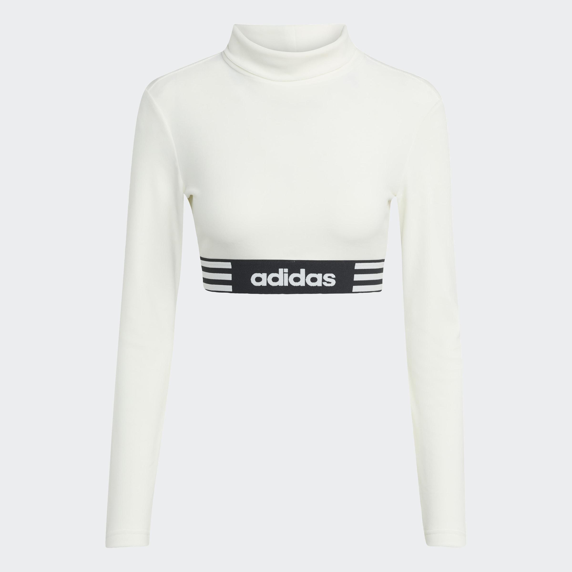 Winterized LS Crop Long-Sleeve Top, White, A901_ONE, large image number 0