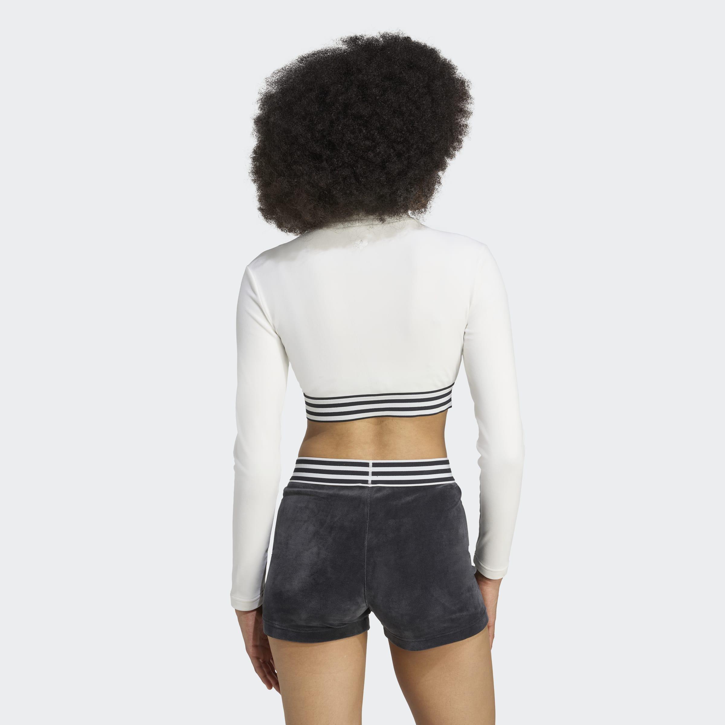 Winterized LS Crop Long-Sleeve Top, White, A901_ONE, large image number 1