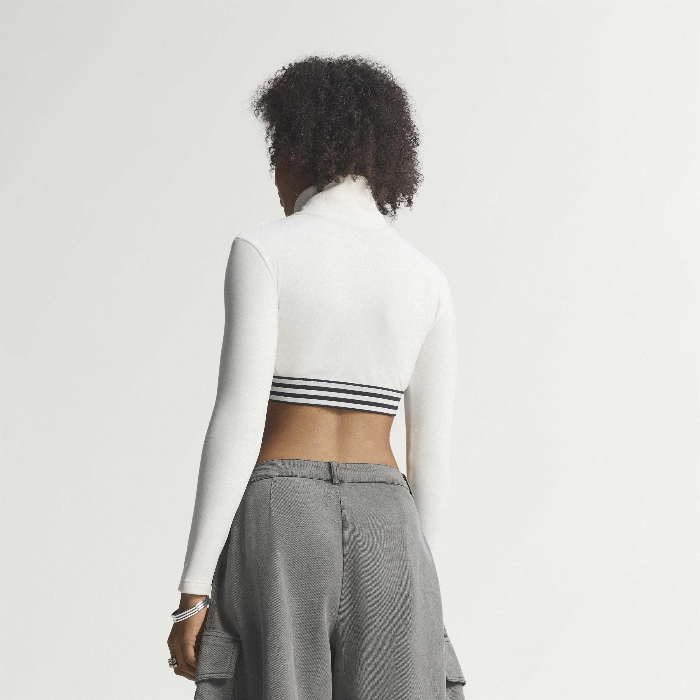 Winterized LS Crop Long-Sleeve Top, White, A901_ONE, large image number 5