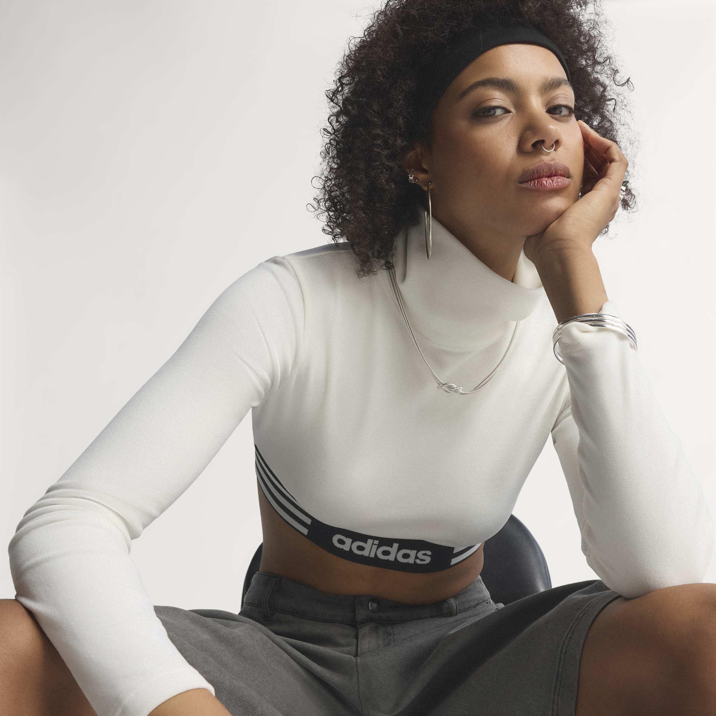 Winterized LS Crop Long-Sleeve Top, White, A901_ONE, large image number 8