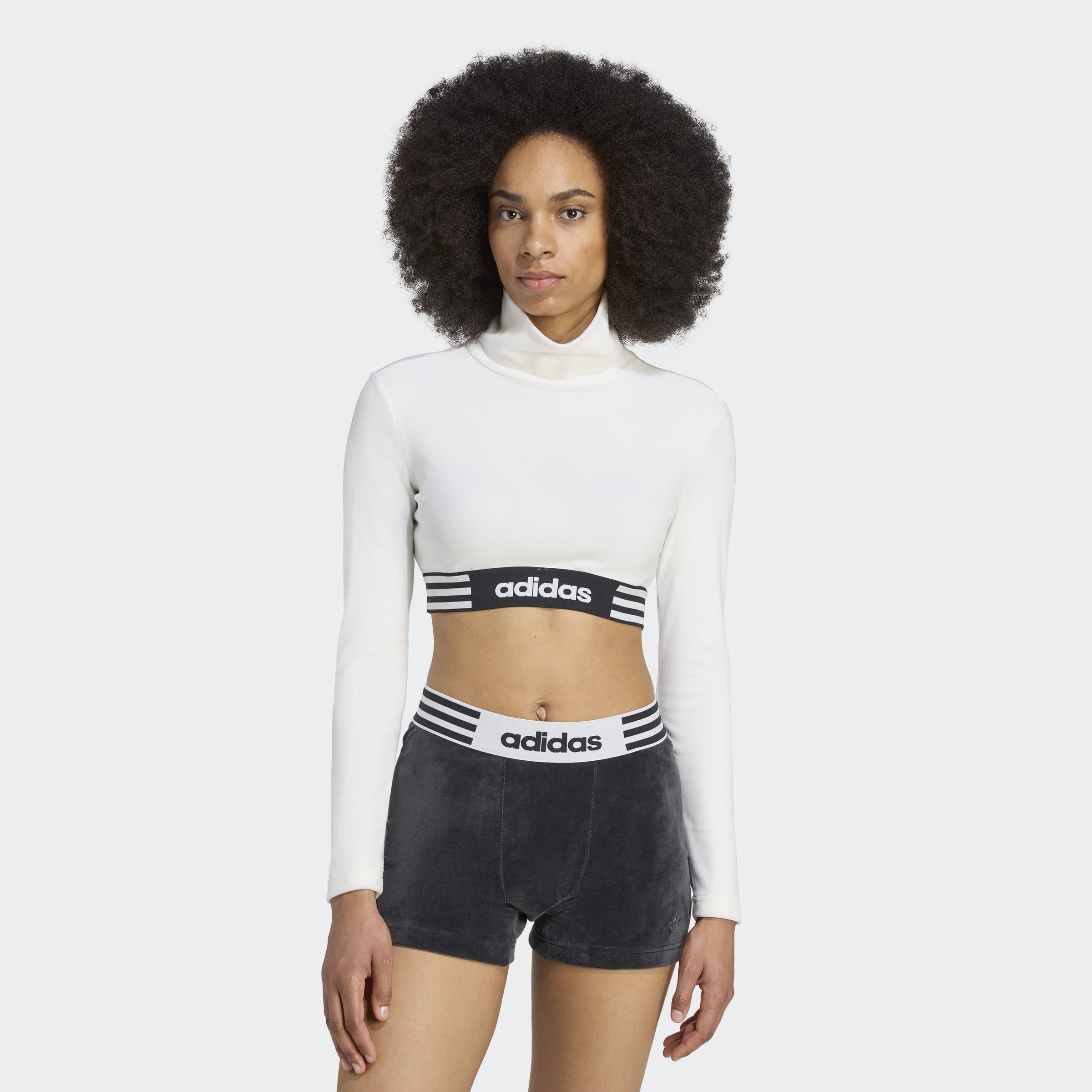 Winterized LS Crop Long-Sleeve Top, White, A901_ONE, large image number 13