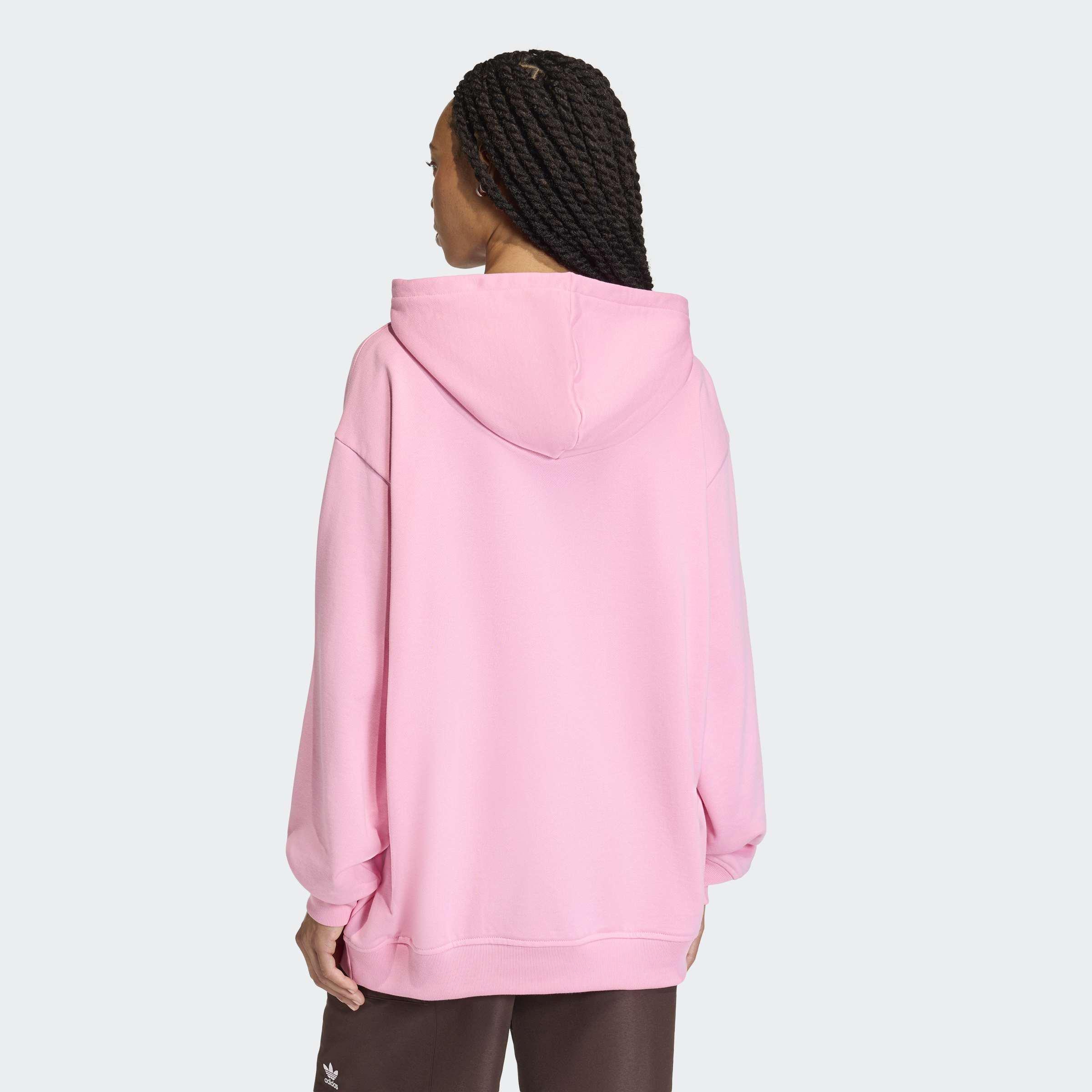 Essentials Loose French Terry Hoodie, Pink, A901_ONE, large image number 1