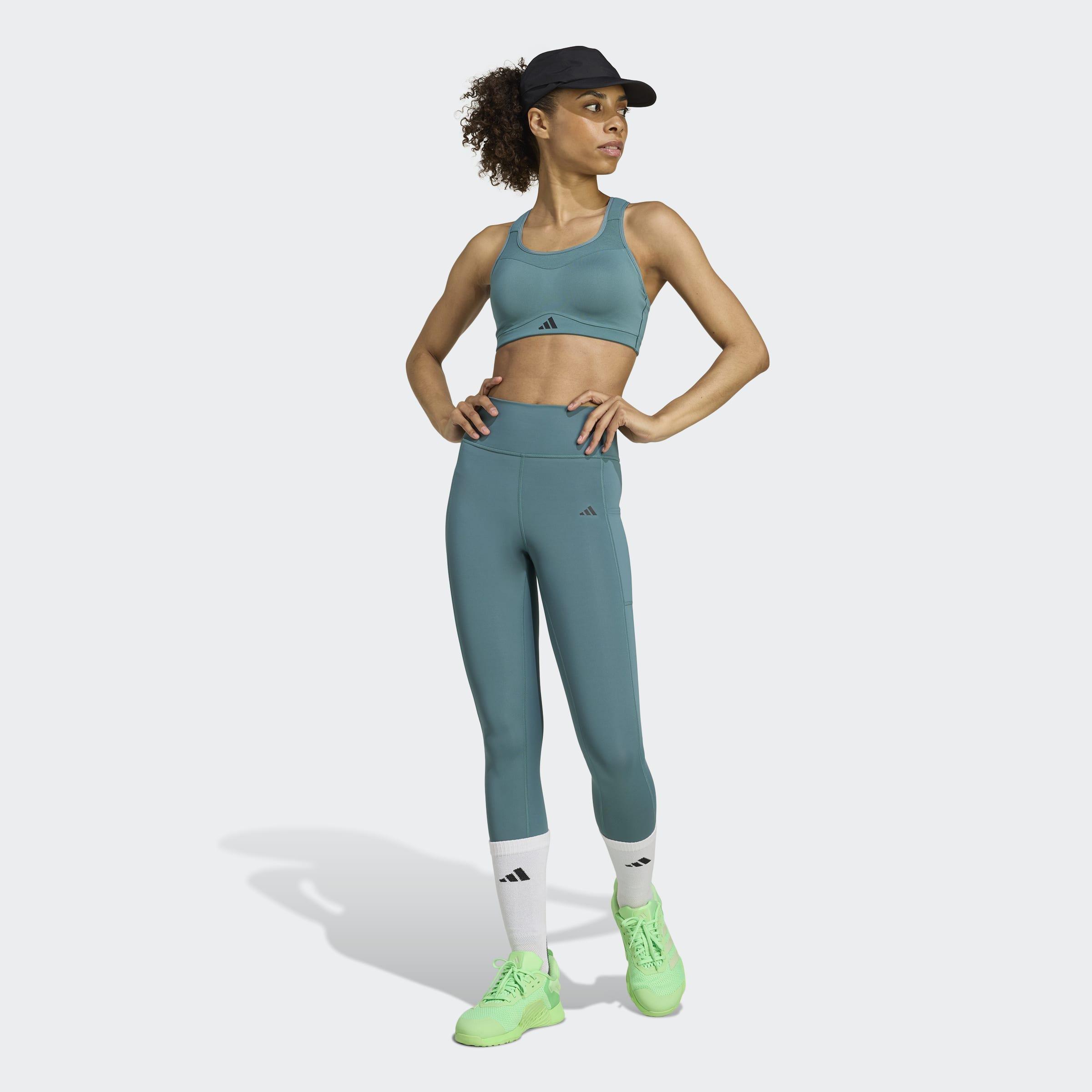 Tlrd Impact Training High Support Bra, Green, A901_ONE, large image number 9