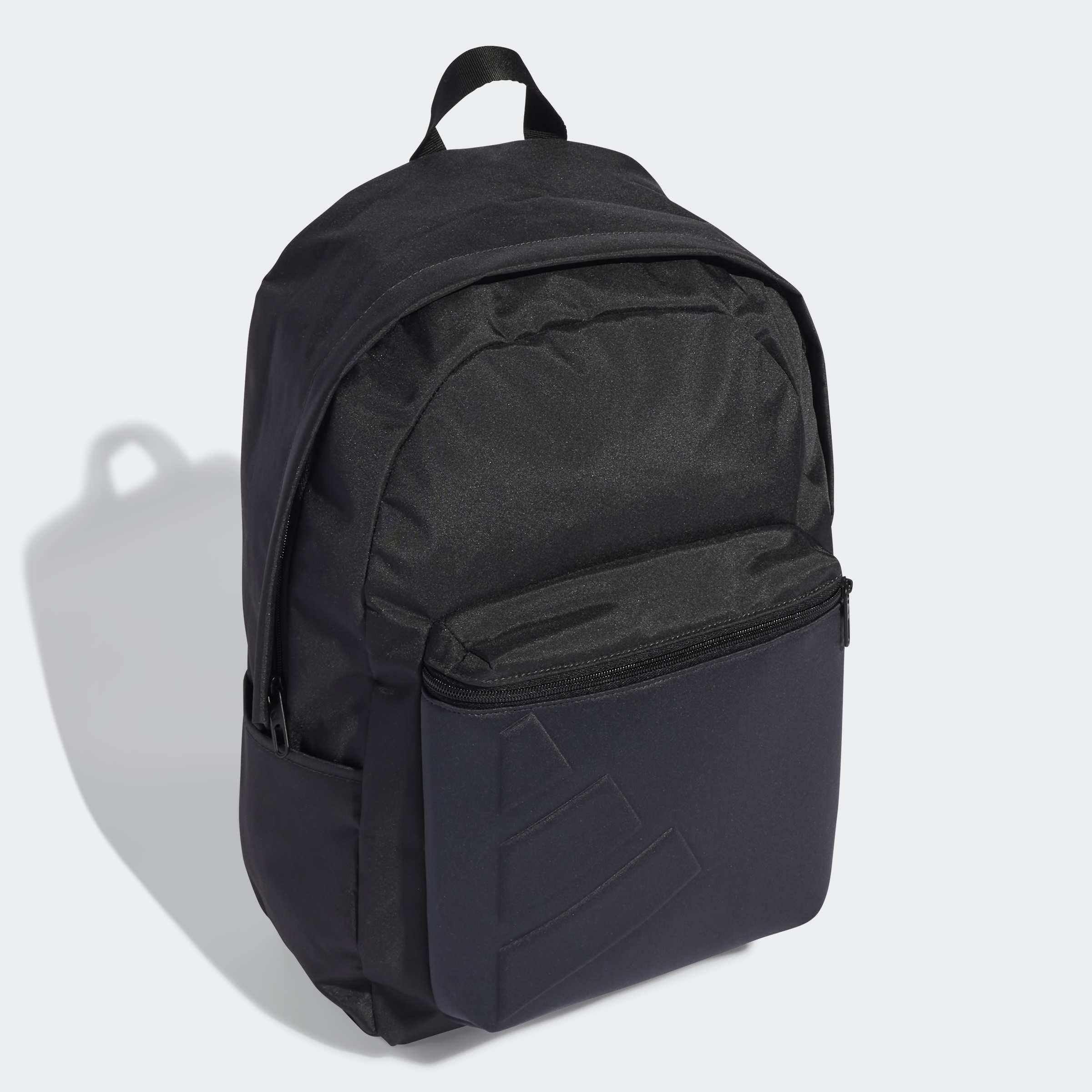 Unisex Essentials Embossed Logo Backpack, Grey
