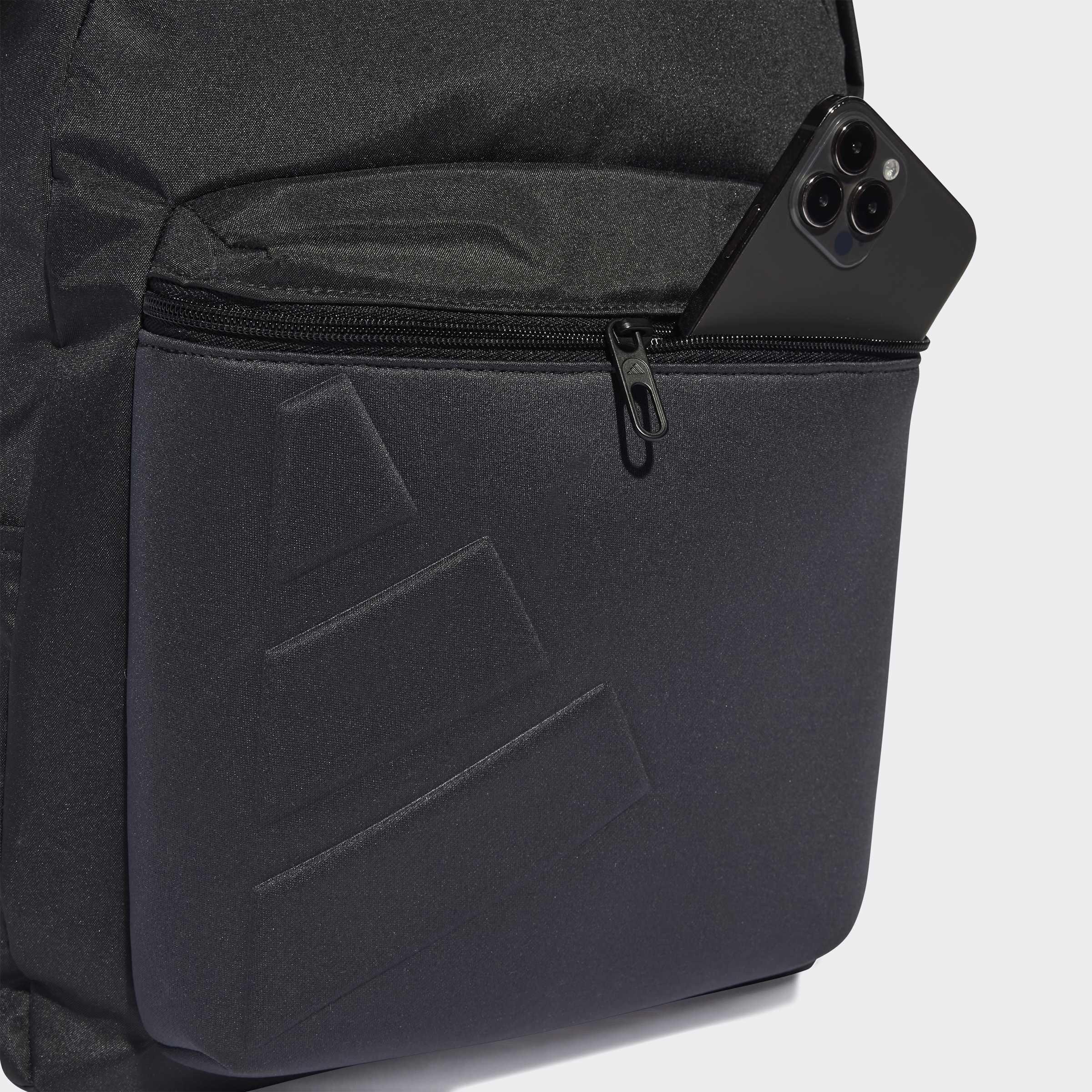 Unisex Essentials Embossed Logo Backpack, Grey, A901_ONE, large image number 4