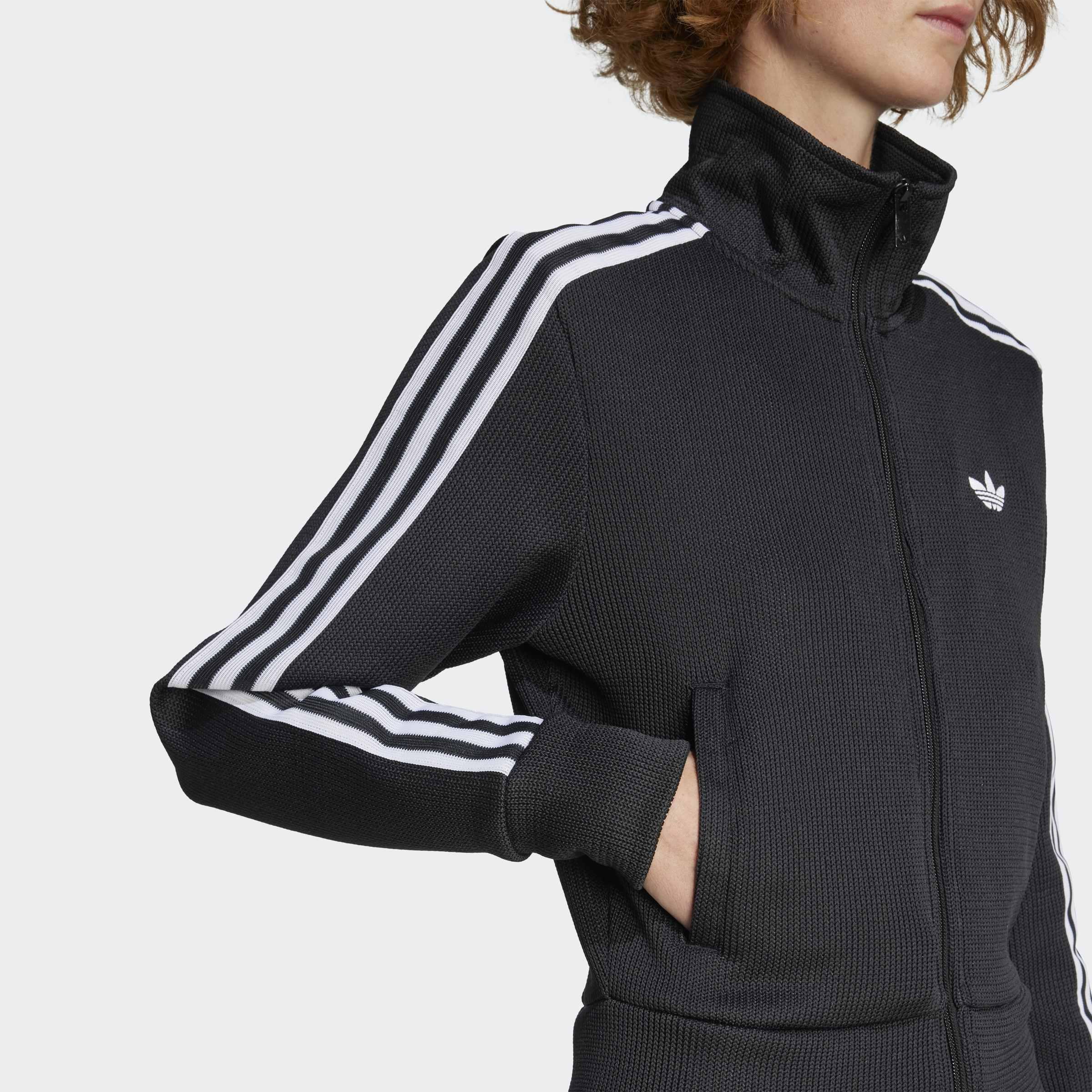 Firebird Adicolor Knit Track Top, Black, A901_ONE, large image number 2