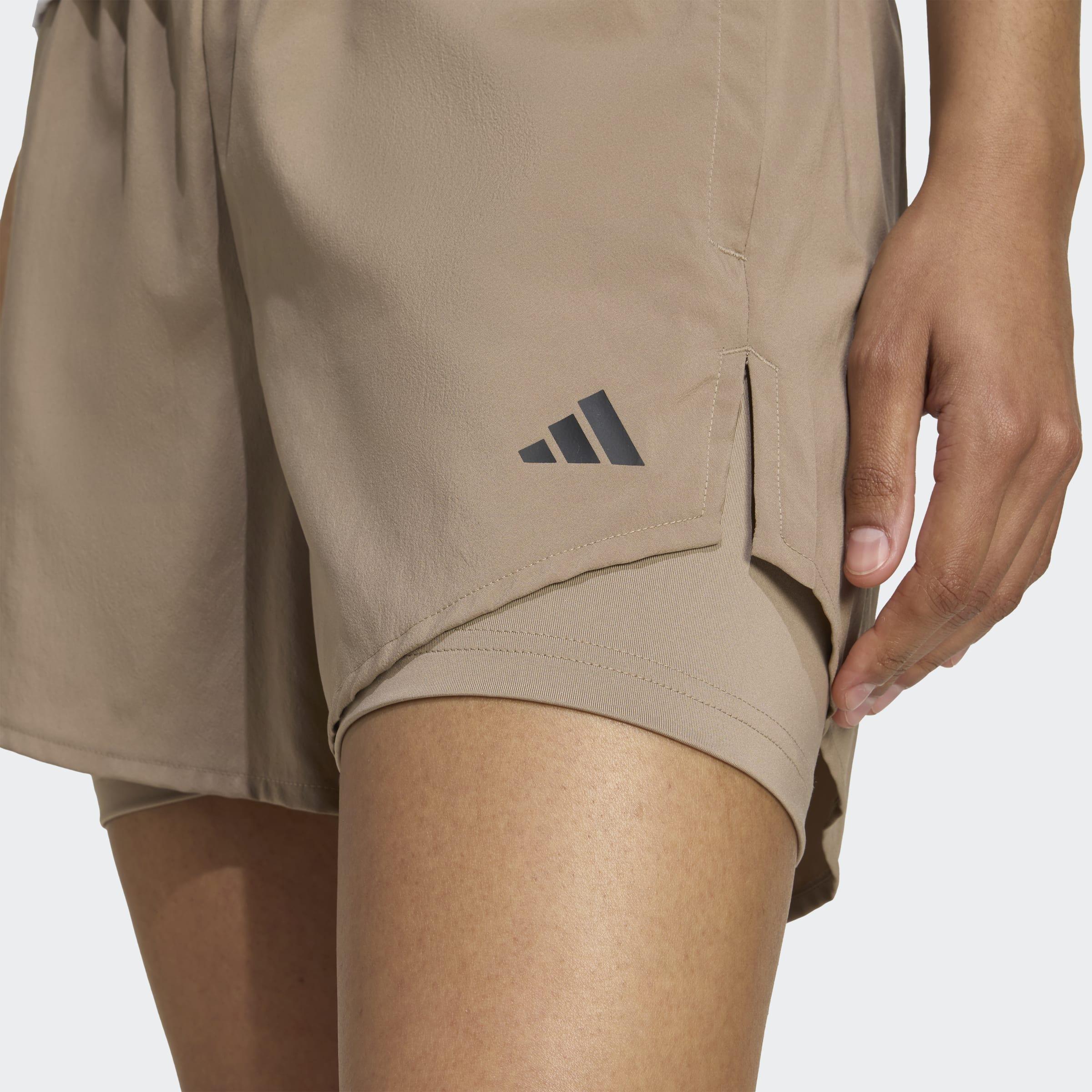 Aeroready Made For Training Minimal Two-In-One Shorts, Brown, A901_ONE, large image number 2