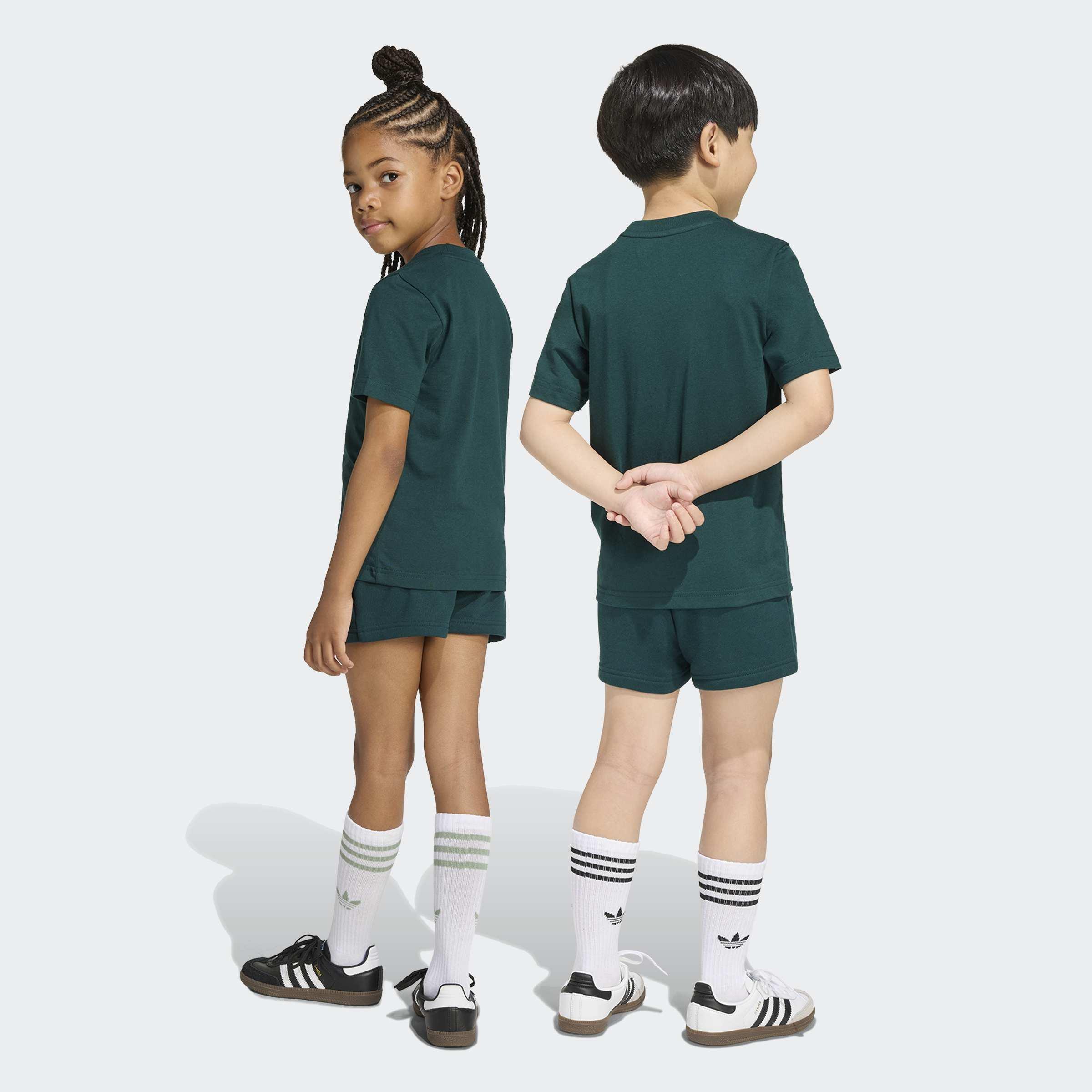 Kids Unisex Shorts And Tee Set, Green