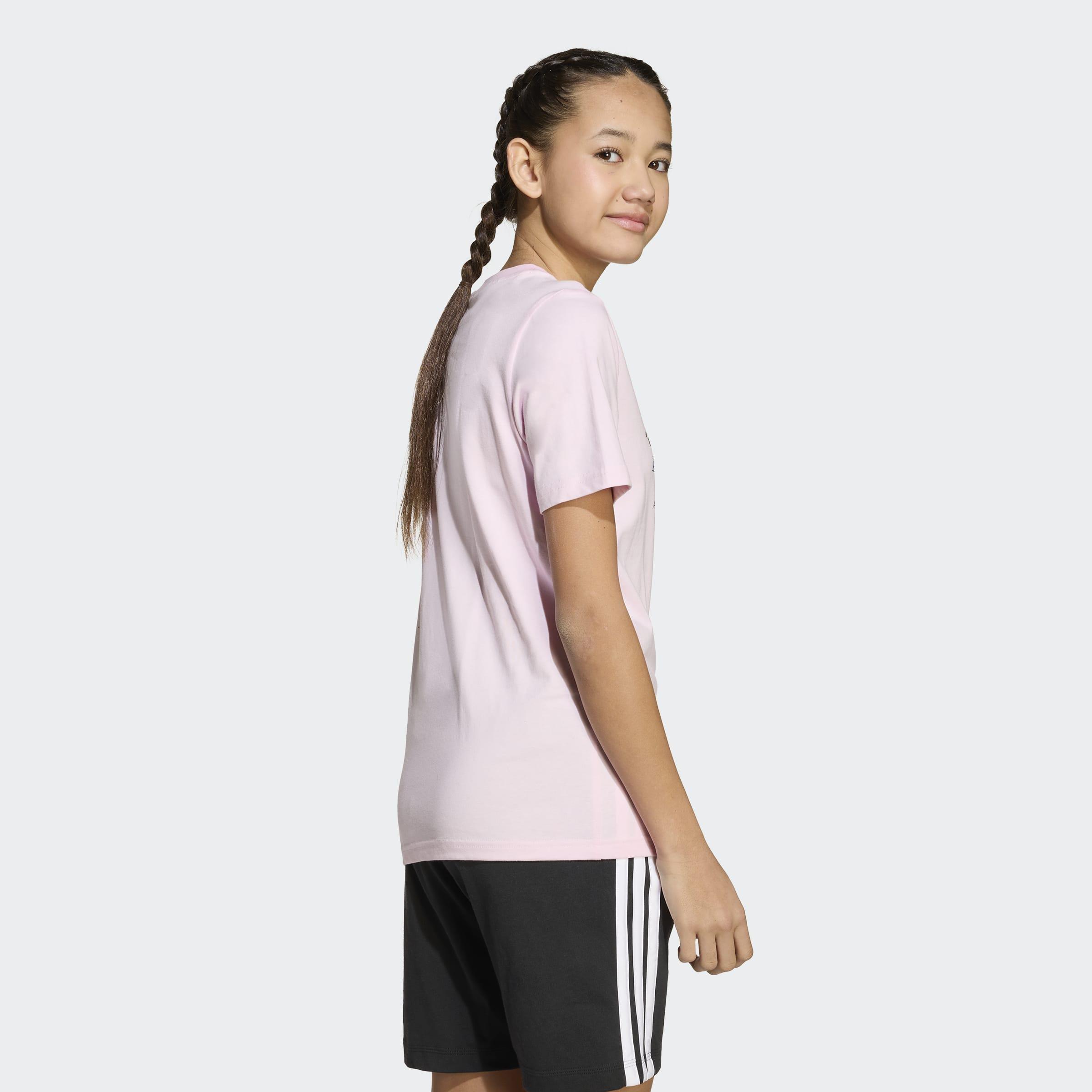 Kids Unisex Winter Sports Graphic T-Shirt, Pink, A901_ONE, large image number 2