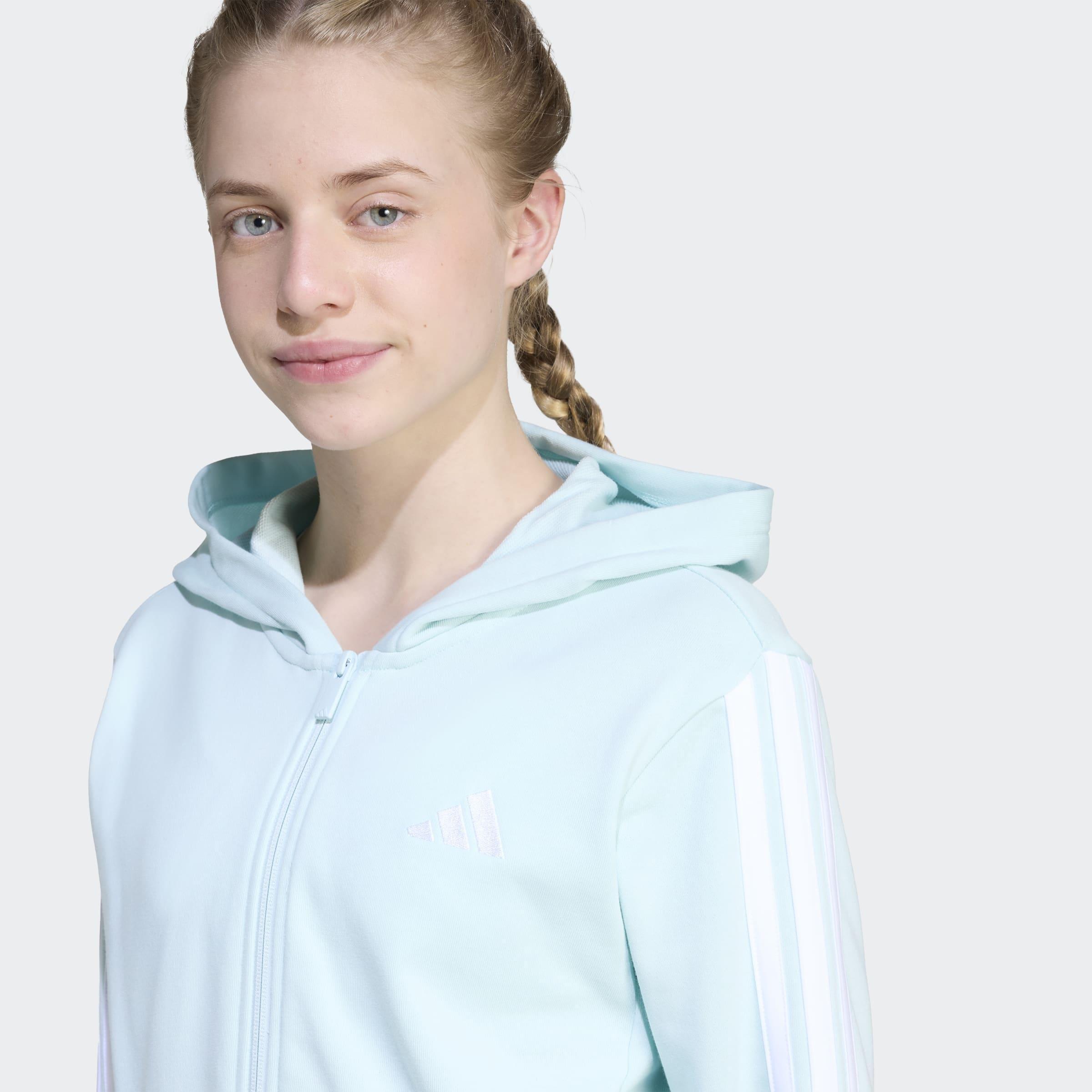 Kids Essentials Full-Zip Hoodie, Green, A901_ONE, large image number 2