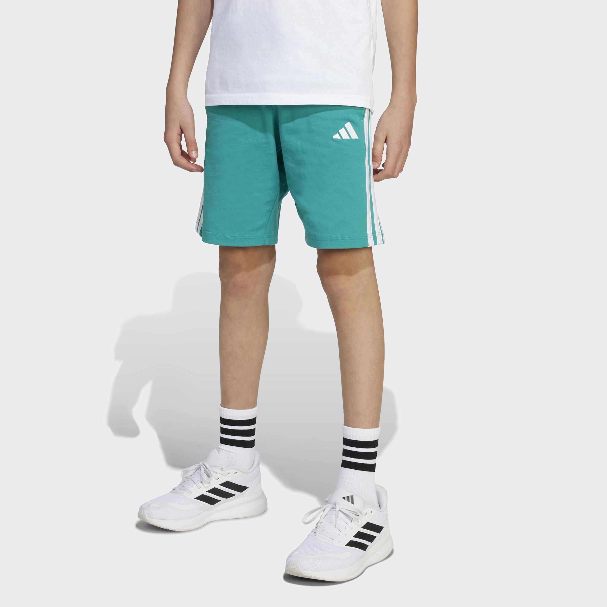 Kids Unisex Essentials Shorts, Green, A901_ONE, large image number 7