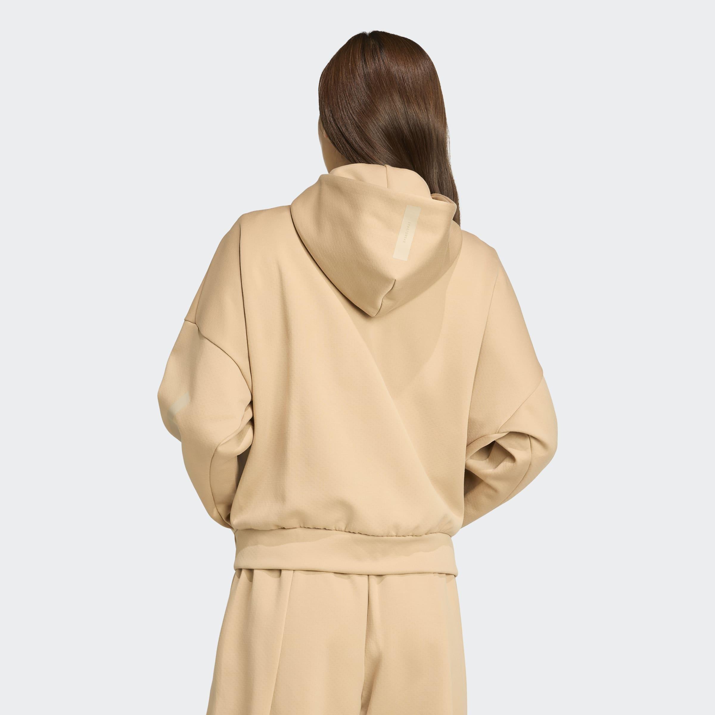 Adidas Z.N.E. Full-Zip Hoodie, Brown, A901_ONE, large image number 1