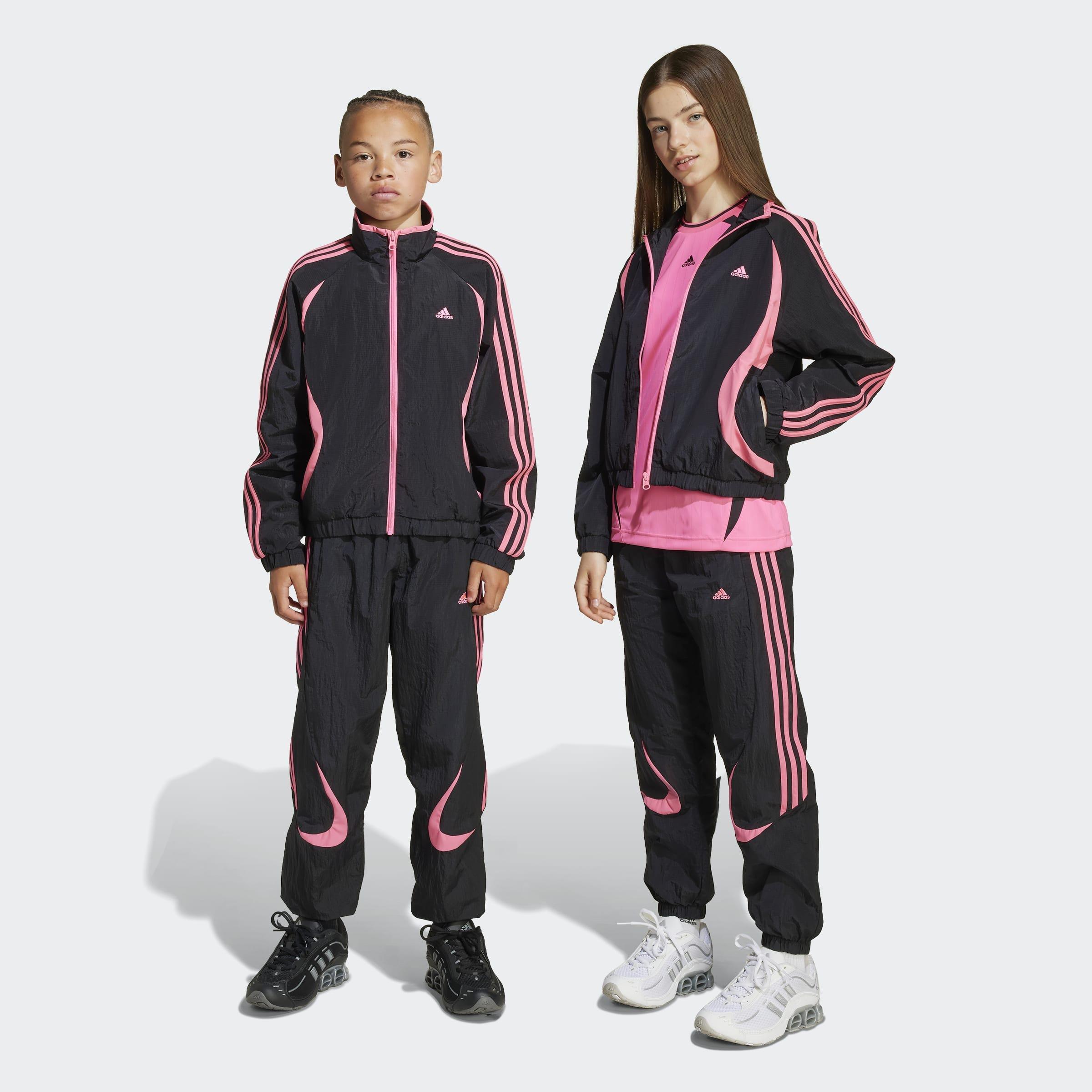 Kids Unisex Teamgeist Track Tracksuit Bottoms, Black, A901_ONE, large image number 7