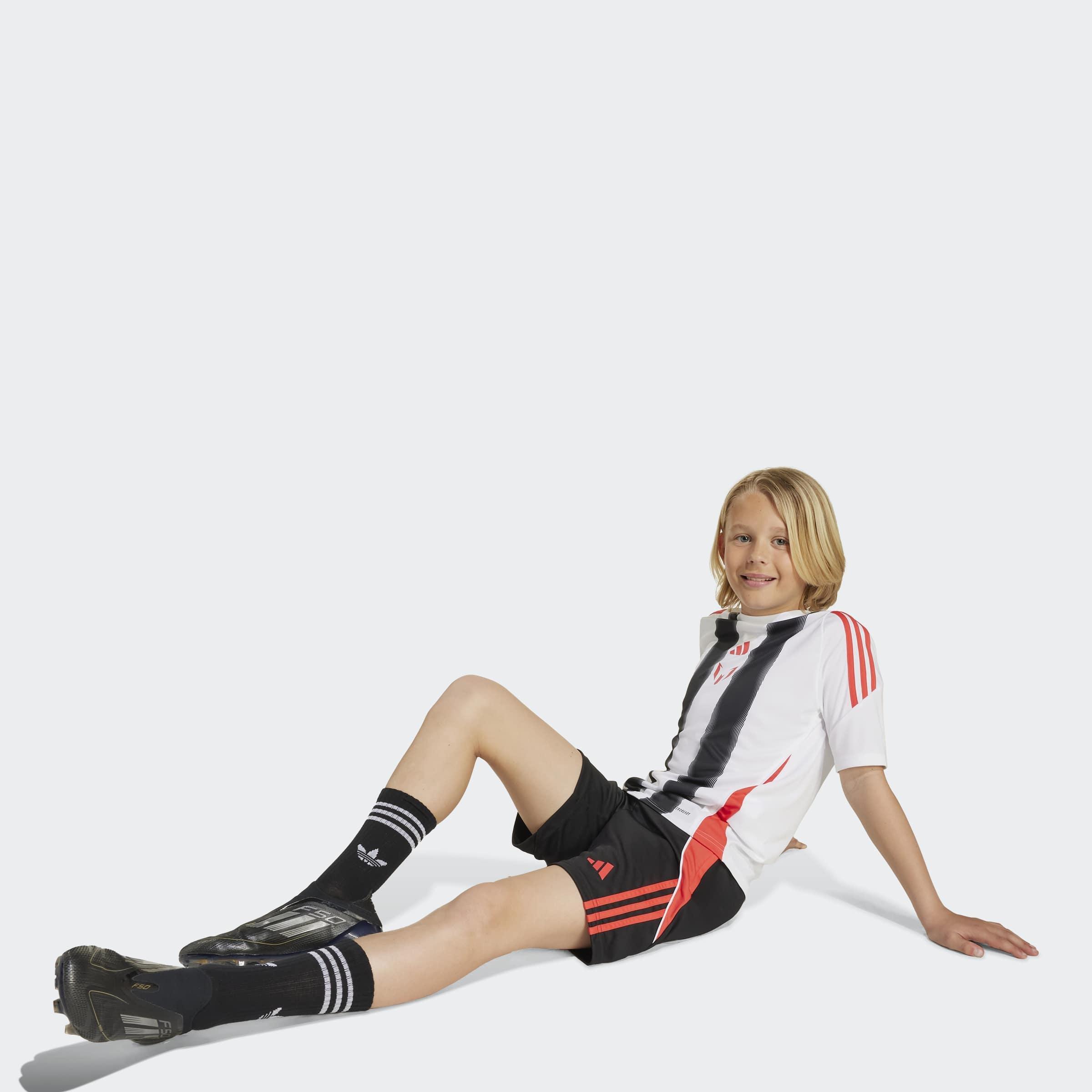 Kids Unisex Messi Shorts, Black, A901_ONE, large image number 3