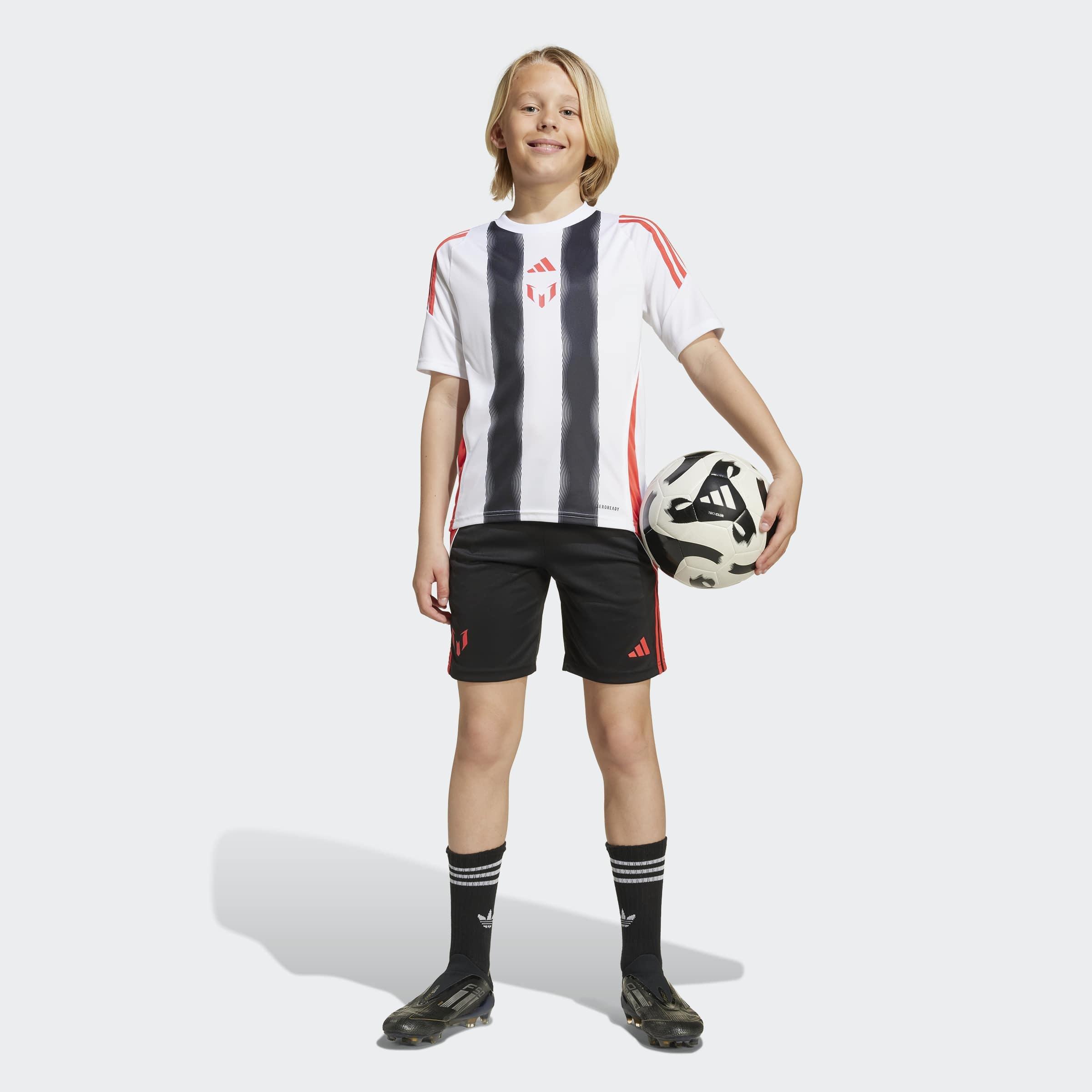 Kids Unisex Messi Shorts, Black, A901_ONE, large image number 8