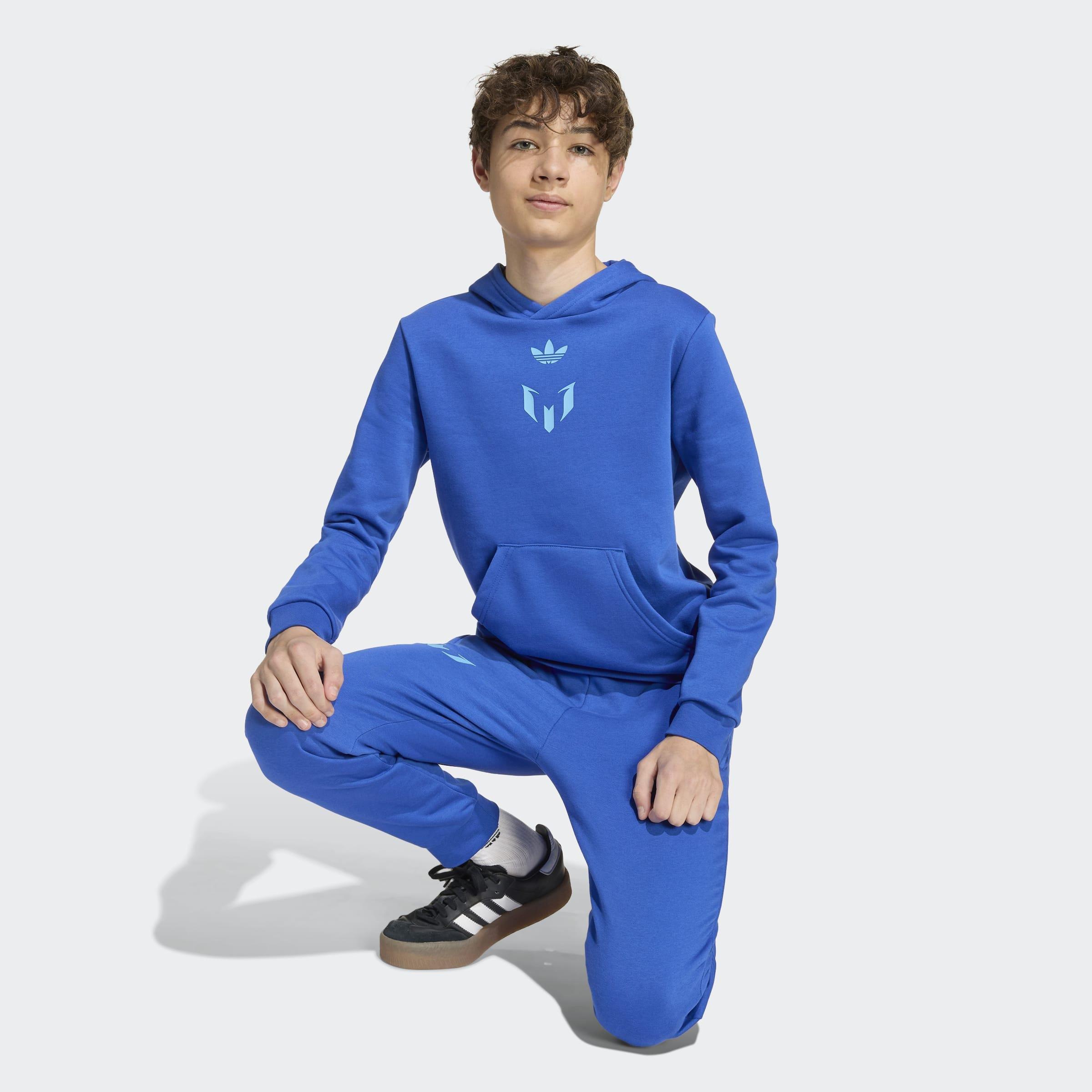 Kids Unisex Messi Hoodie, Blue, A901_ONE, large image number 2