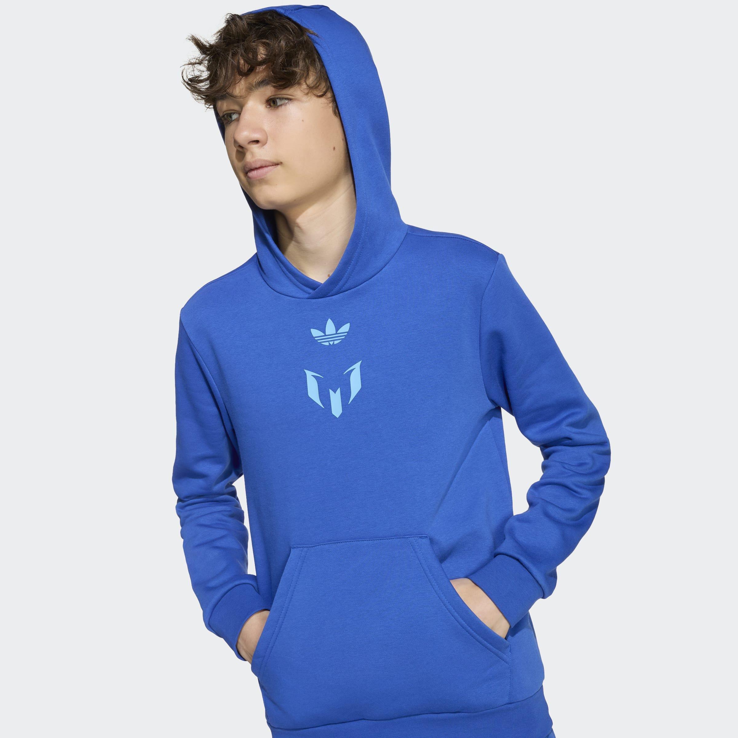 Kids Unisex Messi Hoodie, Blue, A901_ONE, large image number 3