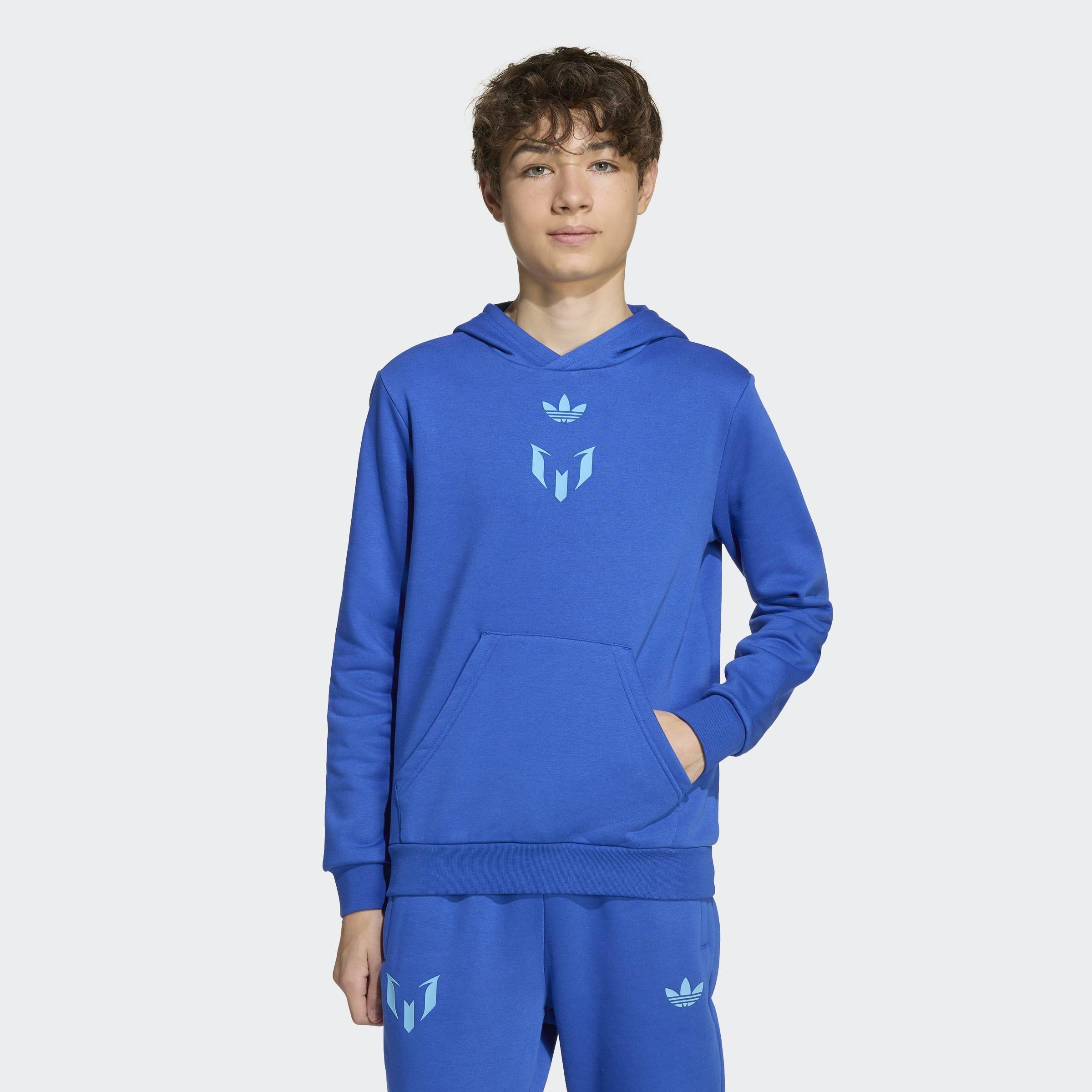 Kids Unisex Messi Hoodie, Blue, A901_ONE, large image number 4