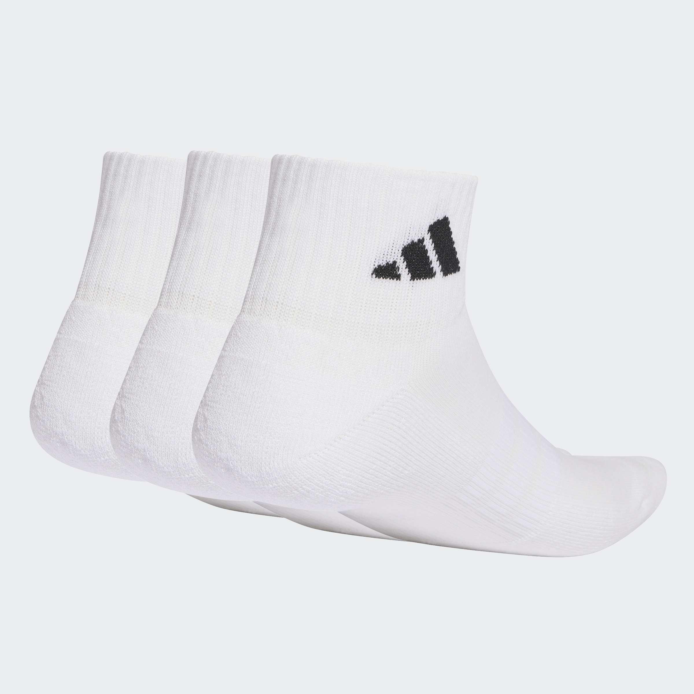 Unisex Cushioned Sportswear Ankle Socks - 3 Pair Pack, White, A901_ONE, medium