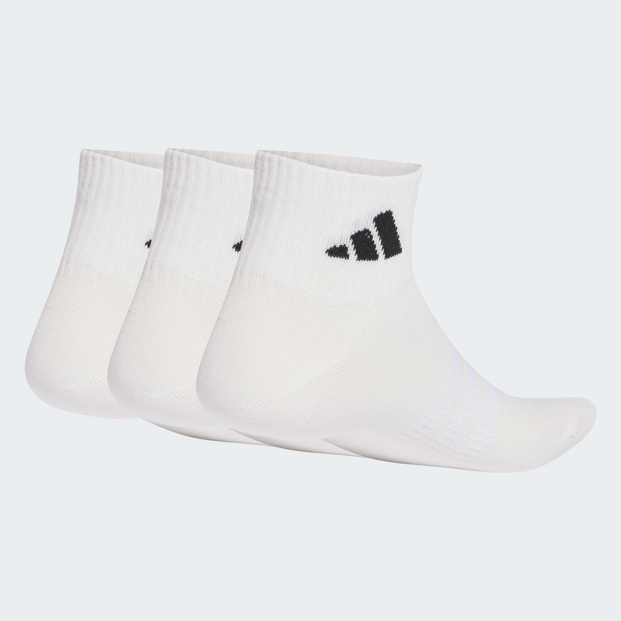 Unisex Thin&Light Sportswear Ankle Socks - 3 Pair Pack, White, A901_ONE, large image number 1