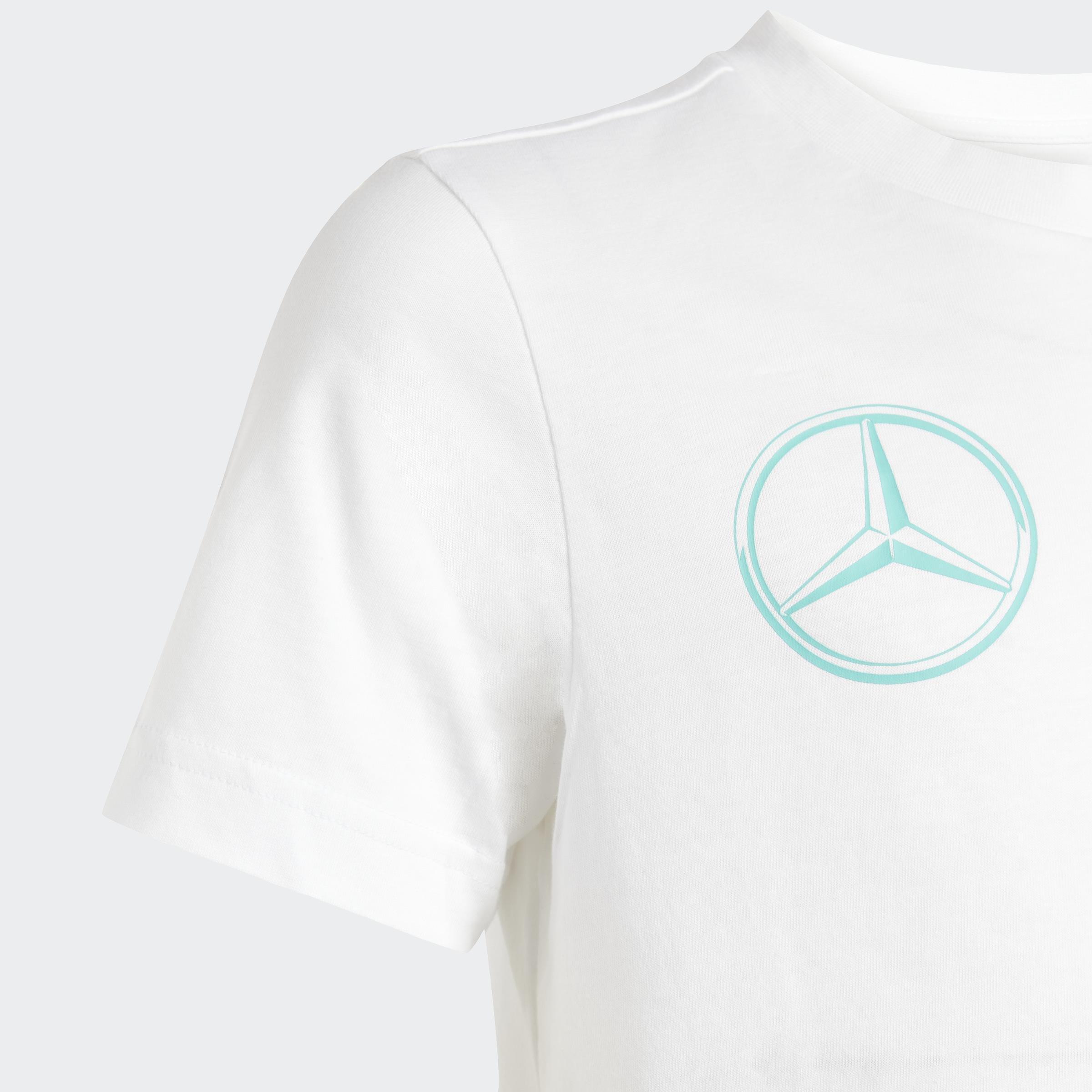 Kids Unisex Mercedes - AMG Petronas Formula One Team Dna Graphic T-Shirt, White, A901_ONE, large image number 4