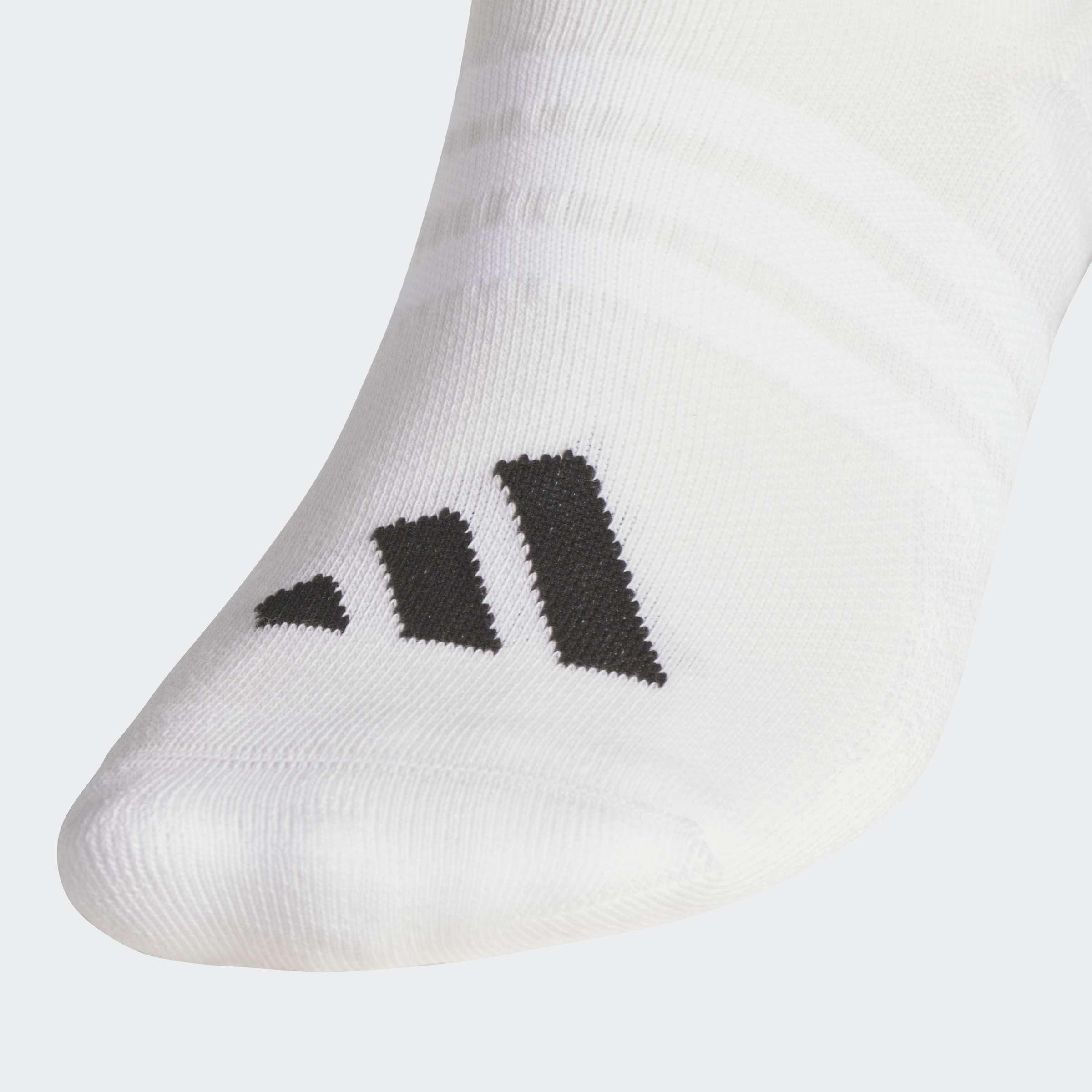 Unisex Performance No Show Socks - 3 Pairs, White, A901_ONE, medium