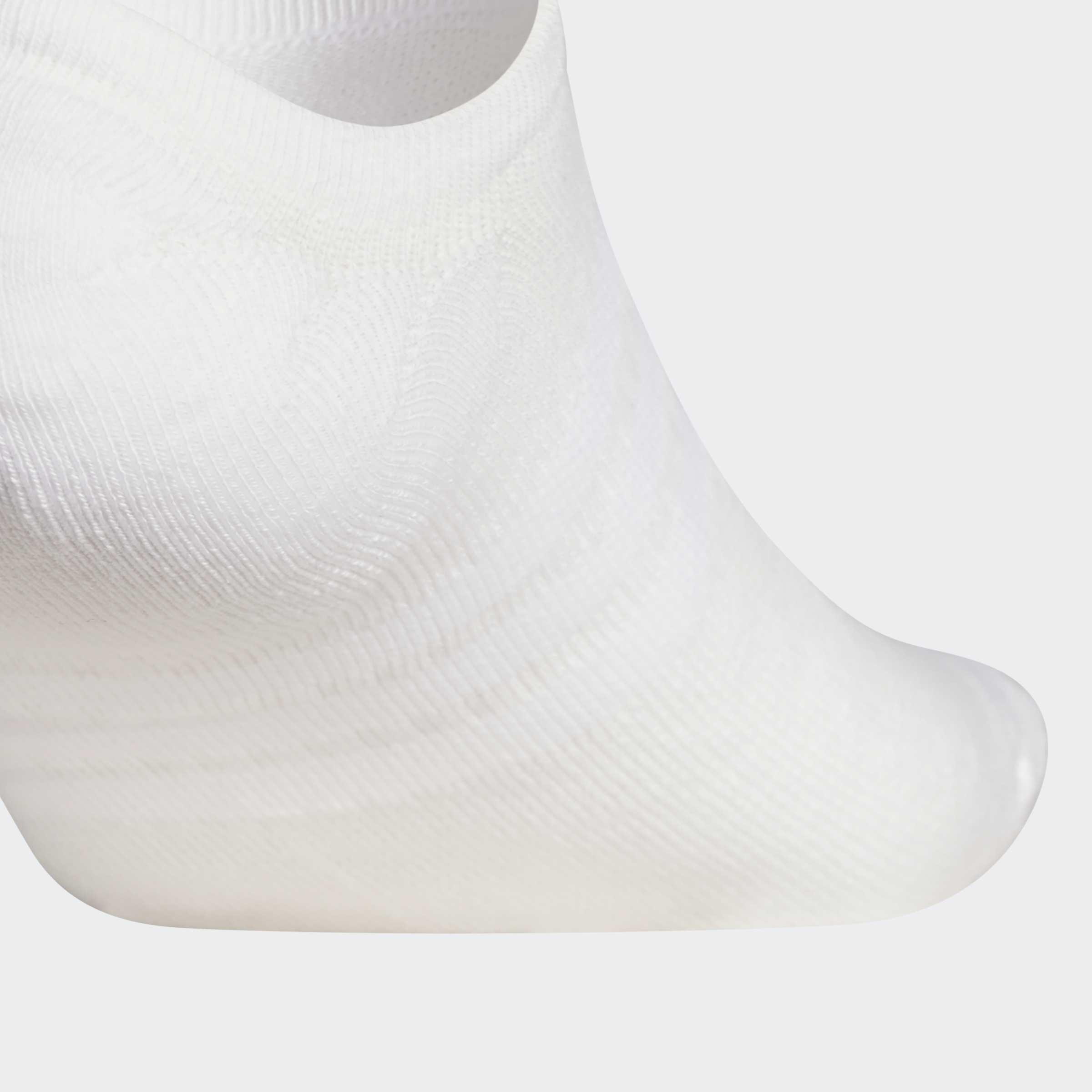 Unisex Performance No Show Socks - 3 Pairs, White, A901_ONE, large image number 3