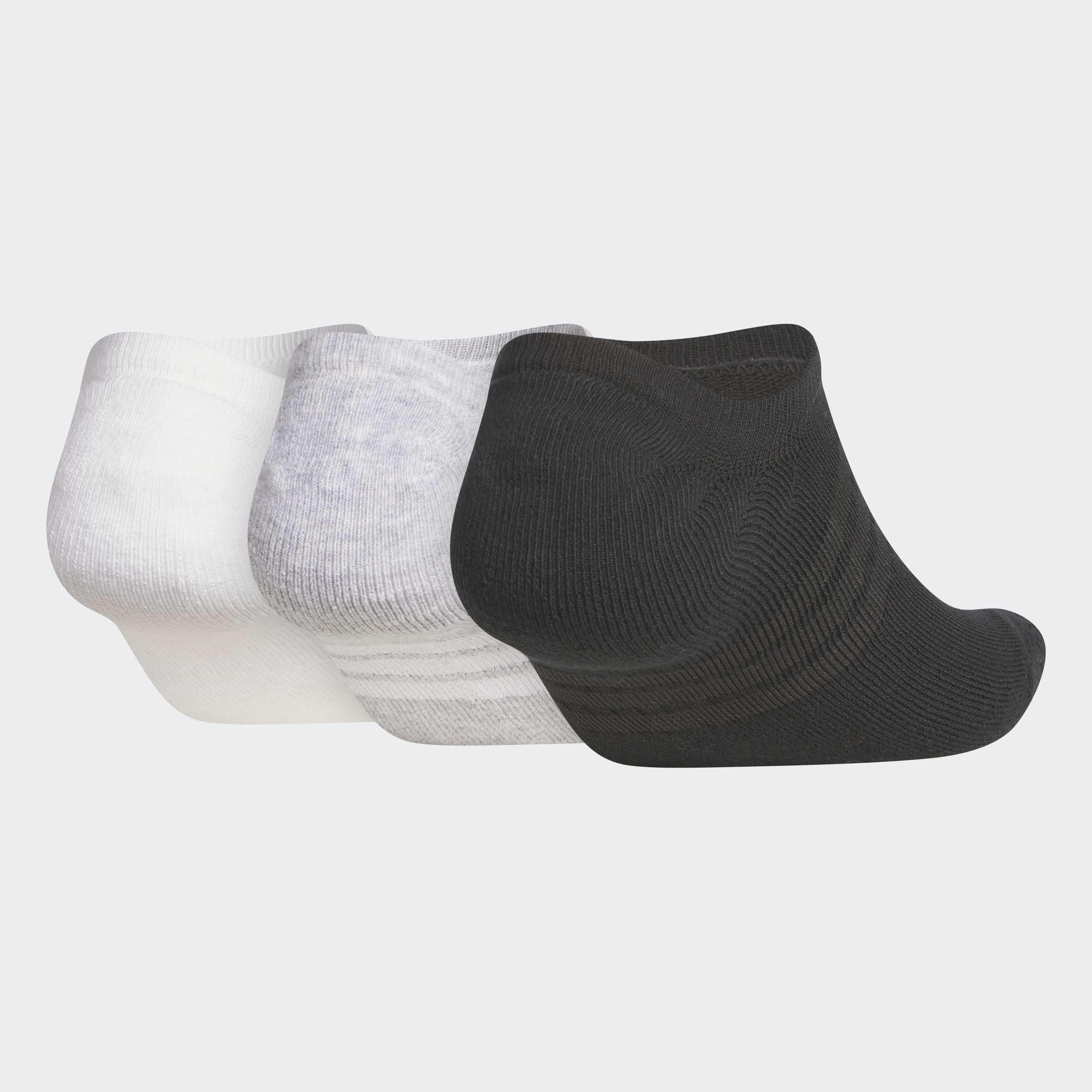 Unisex Performance No Show Socks - 3 Pairs, Multicolour, A901_ONE, large image number 1