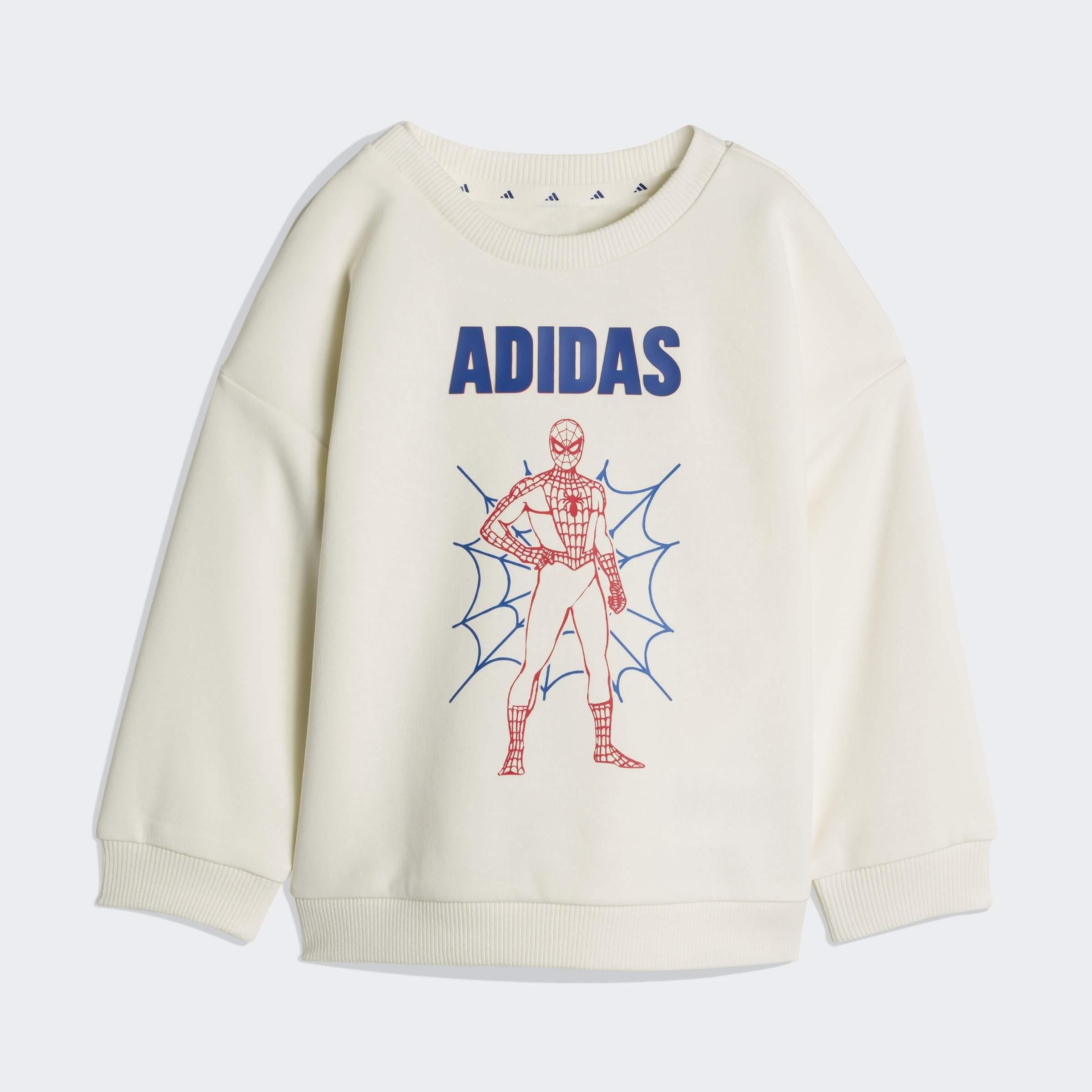 Kids Unisex adidas Marvel Spider-Man Jogger Set, White, A901_ONE, large image number 7
