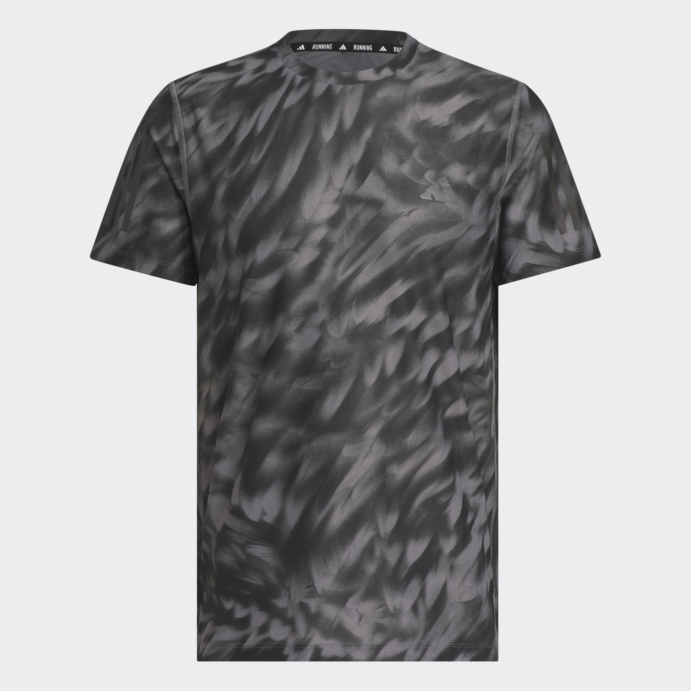 Own The Run Allover Print T-Shirt, Grey, A901_ONE, large image number 0