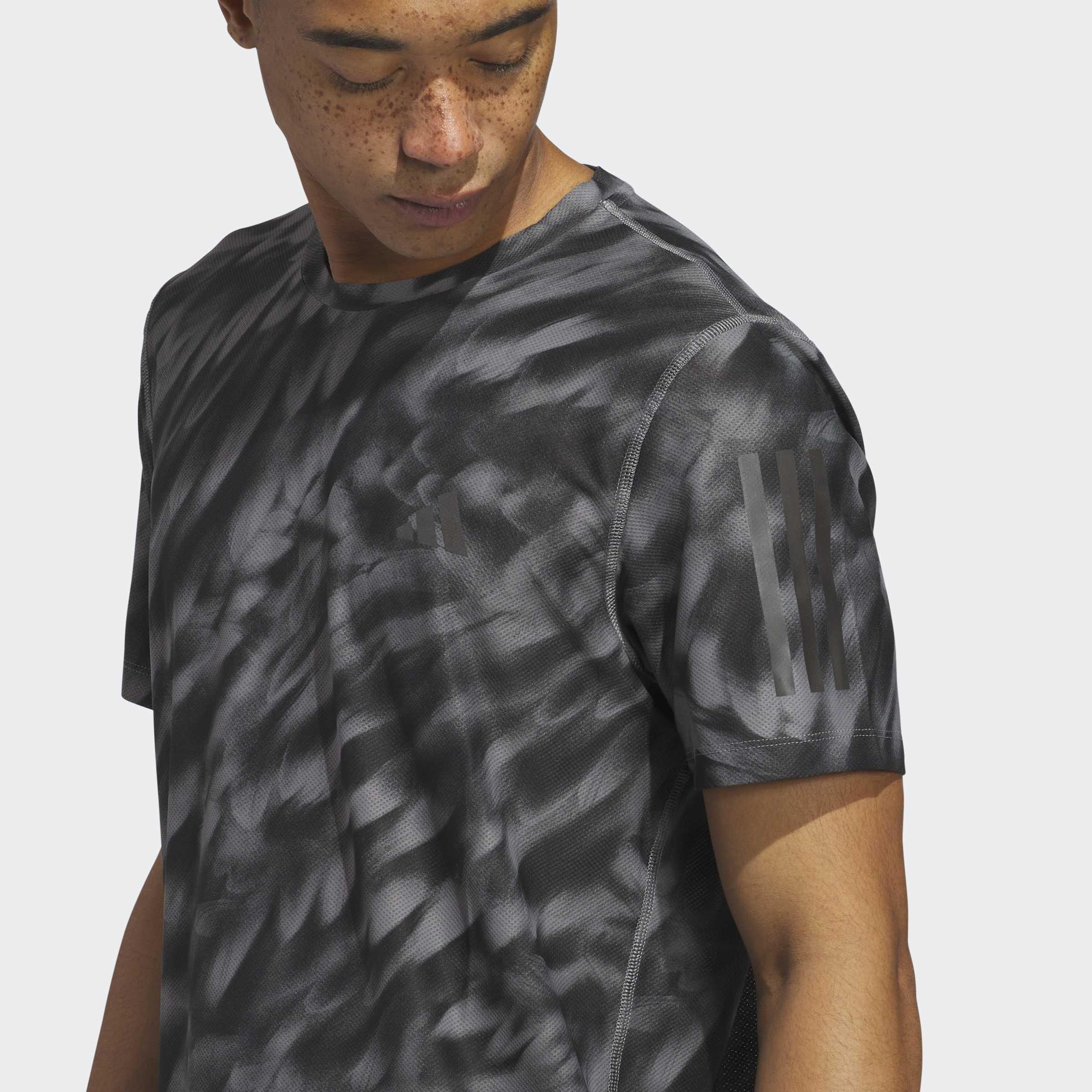 Own The Run Allover Print T-Shirt, Grey, A901_ONE, large image number 2