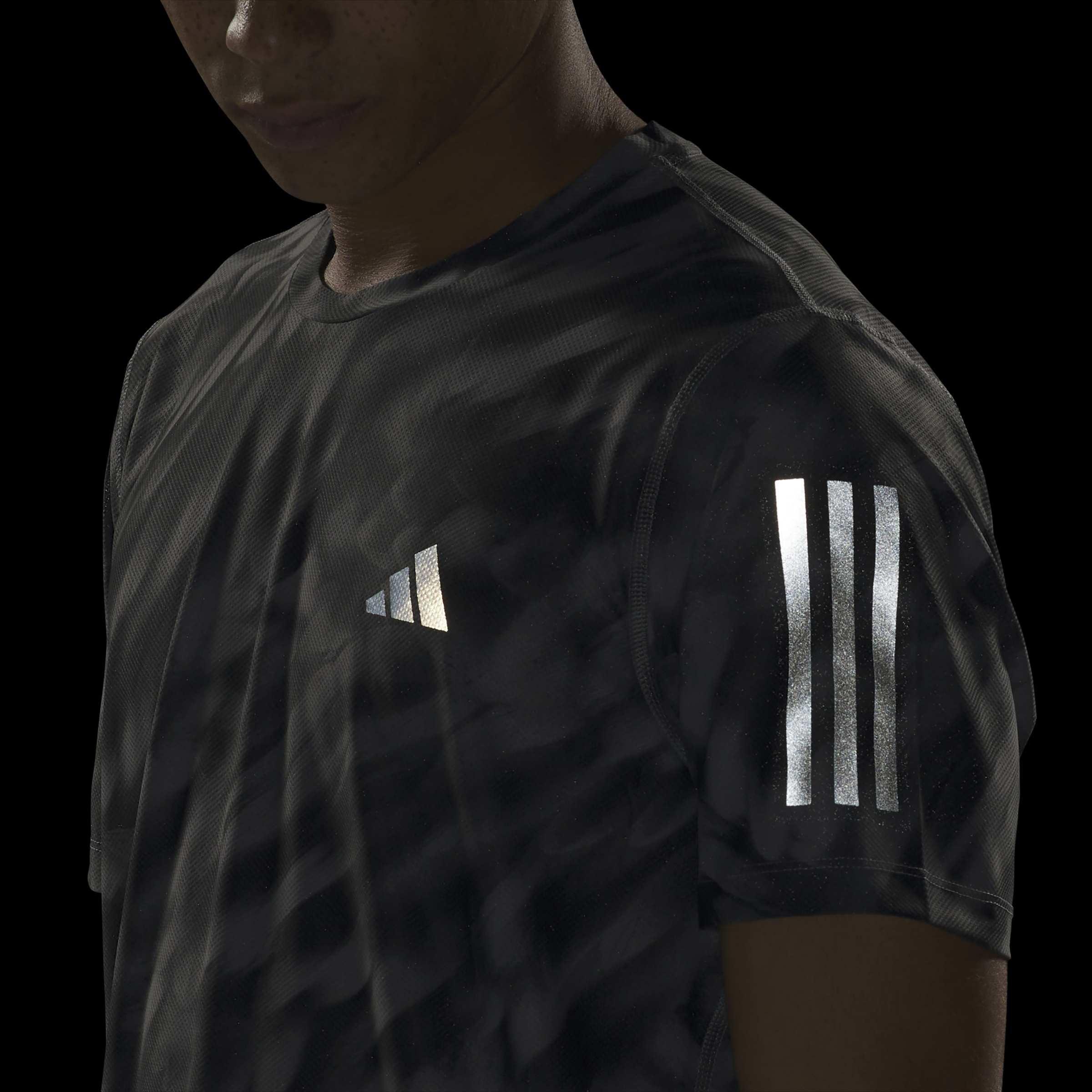 Own The Run Allover Print T-Shirt, Grey, A901_ONE, large image number 4