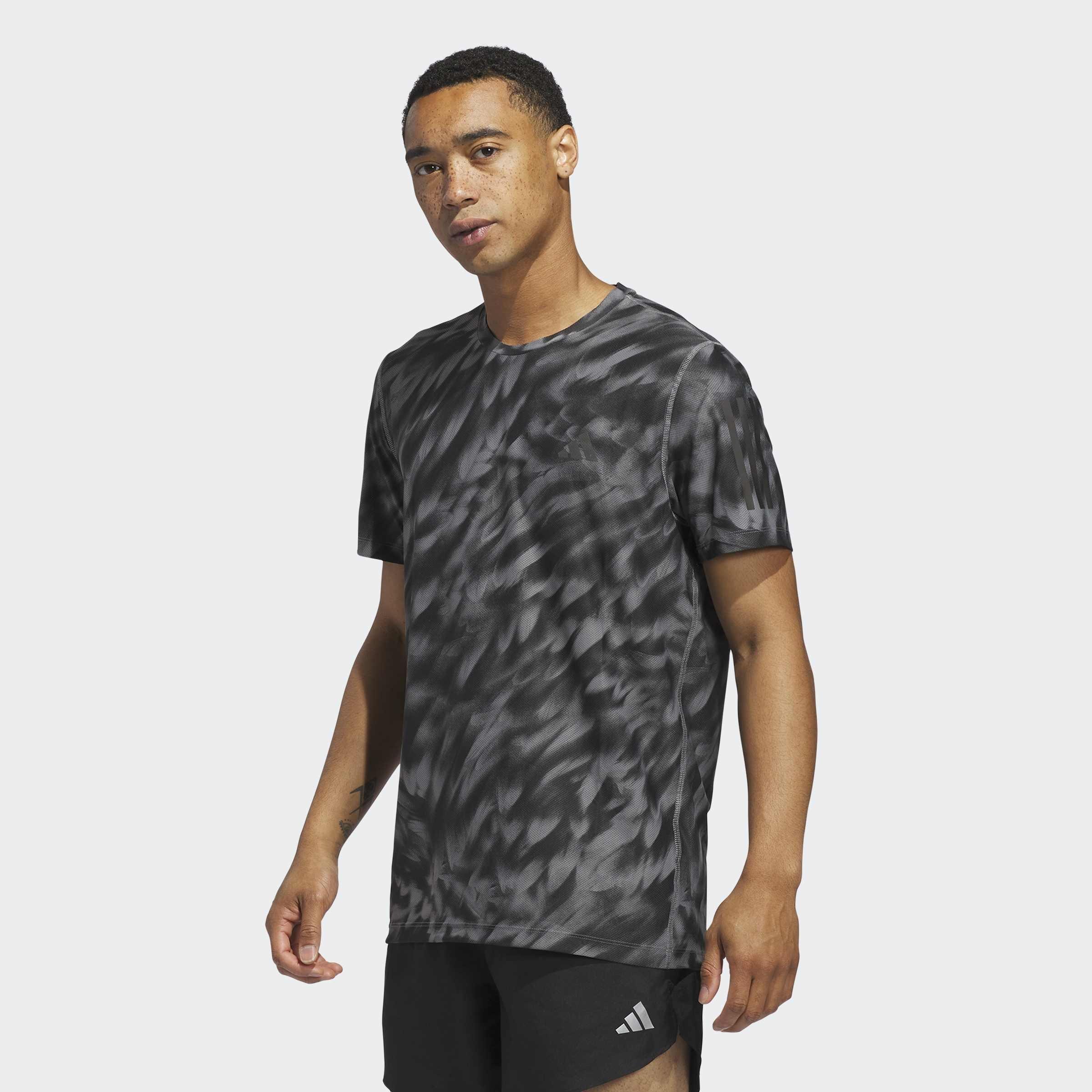 Own The Run Allover Print T-Shirt, Grey, A901_ONE, large image number 5