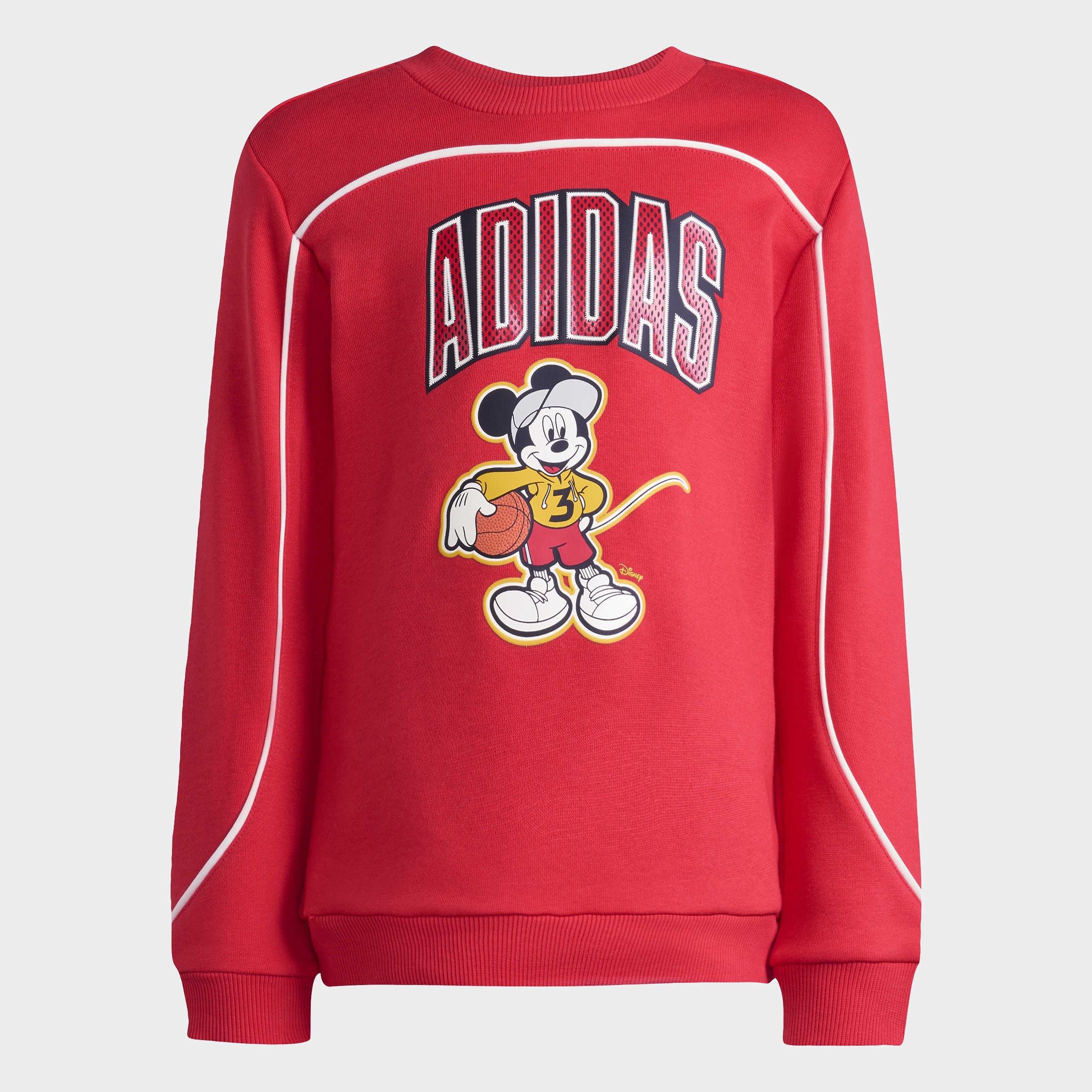 Kids Unisex adidas Disney Mickey Mouse Jogger, Red, A901_ONE, large image number 5