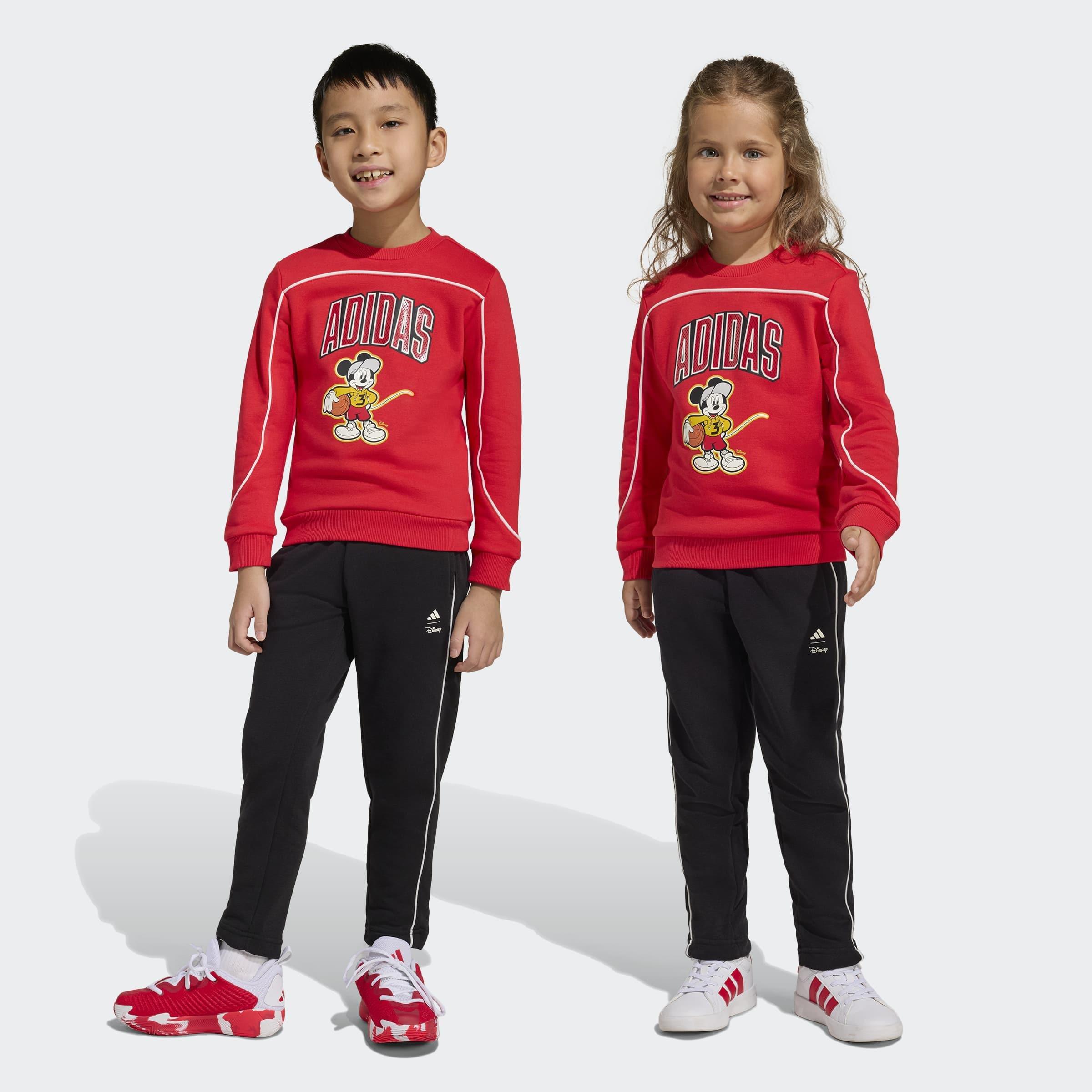 Kids Unisex adidas Disney Mickey Mouse Jogger, Red, A901_ONE, large image number 7