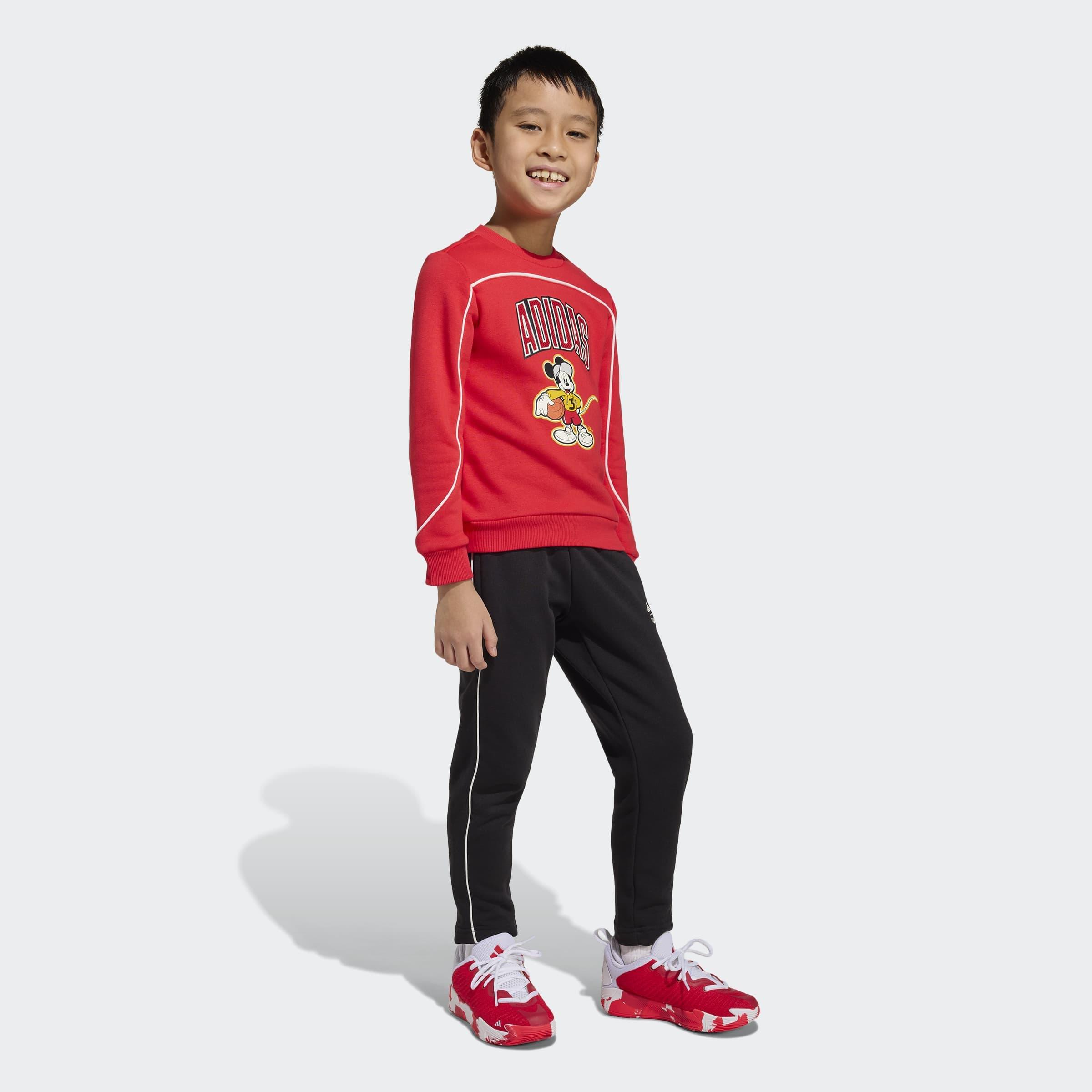 Kids Unisex adidas Disney Mickey Mouse Jogger, Red, A901_ONE, large image number 8