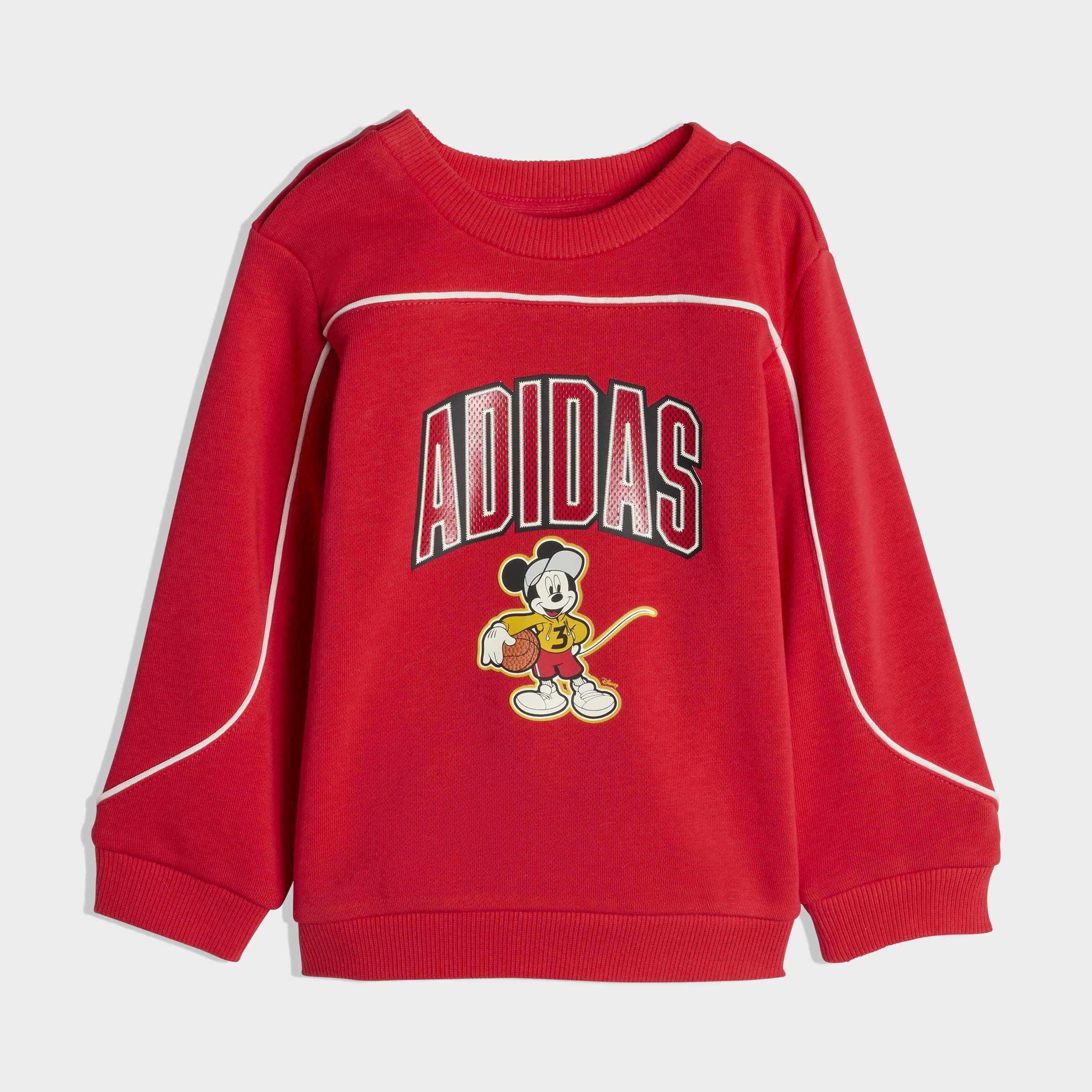 Kids Unisex adidas Disney Mickey Mouse Jogger, Red, A901_ONE, large image number 7